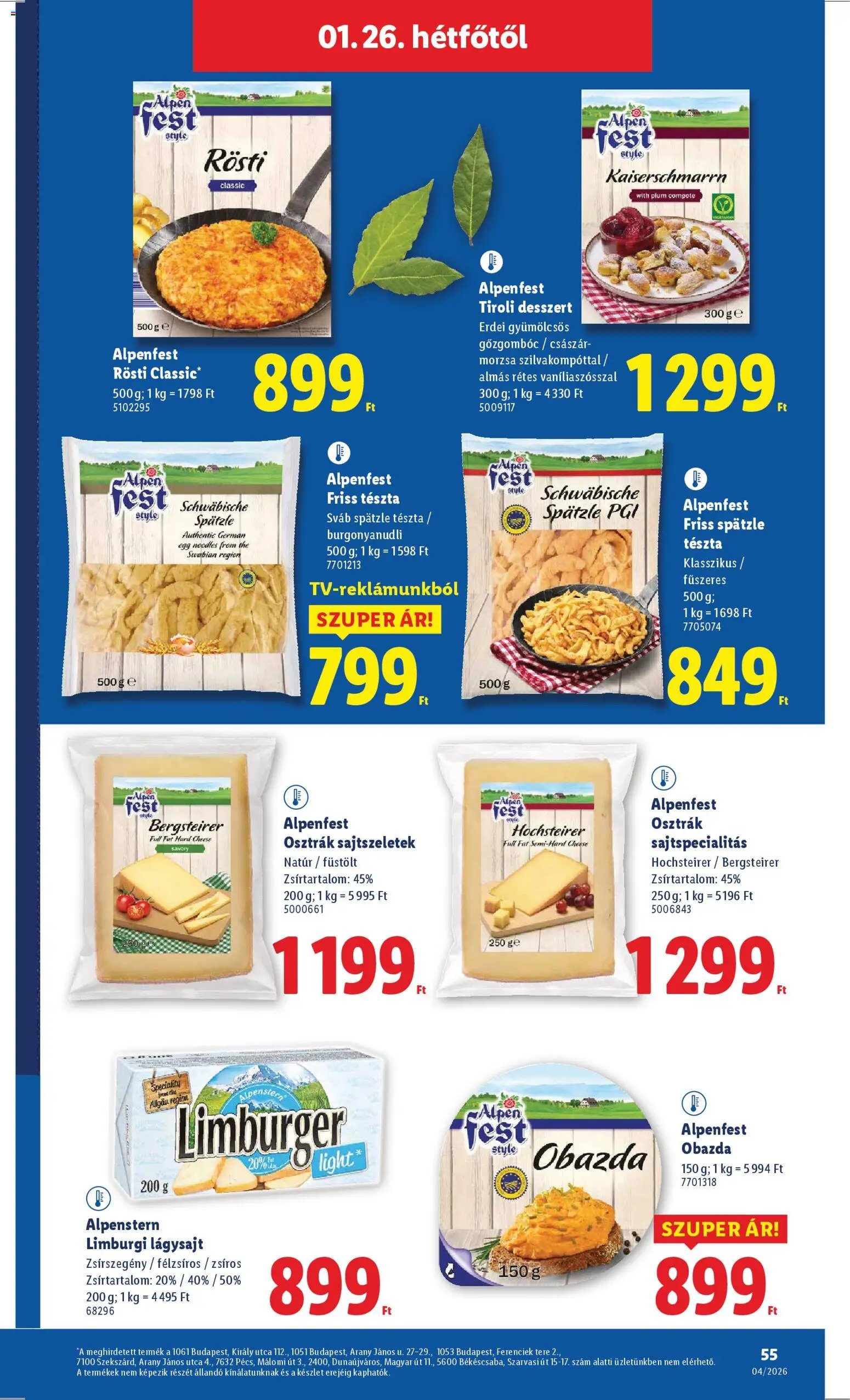 Lidl újság 2026.01.22. Akciós újság Lidl (2026-01-22 - 2026-01-28)