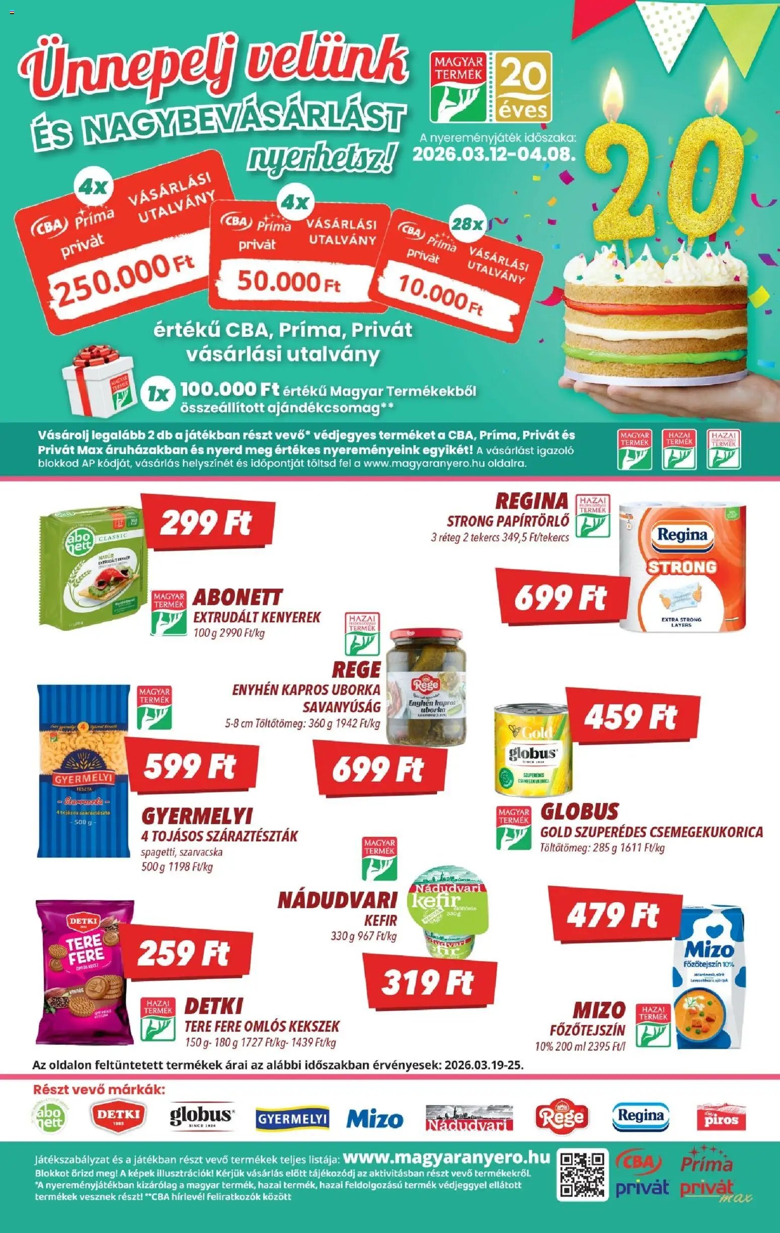 CBA újság 2026.03.19. CBA akciós újság (2026-03-19 - 2026-03-25)