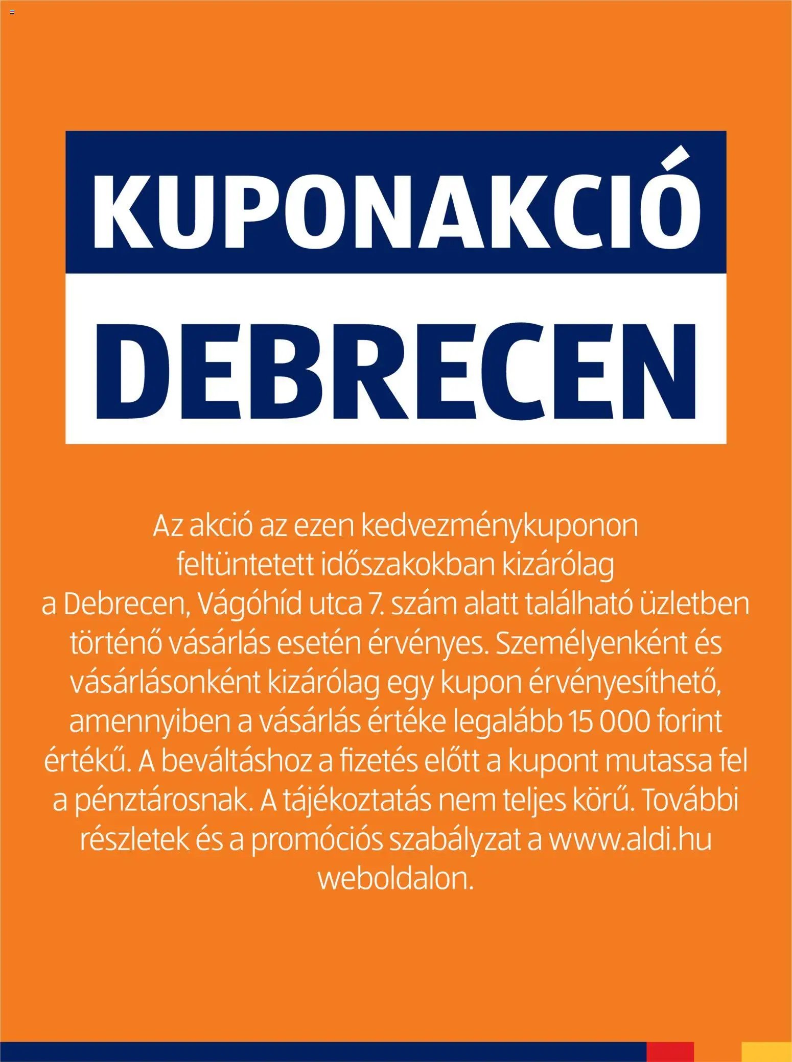 Aldi újság 2025.10.27. Kupón Akció | Debrecen (2025-10-27 - 2025-11-02)