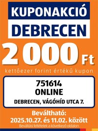 Aldi újság 2025.10.27. Kupón Akció | Debrecen (2025-10-27 - 2025-11-02)