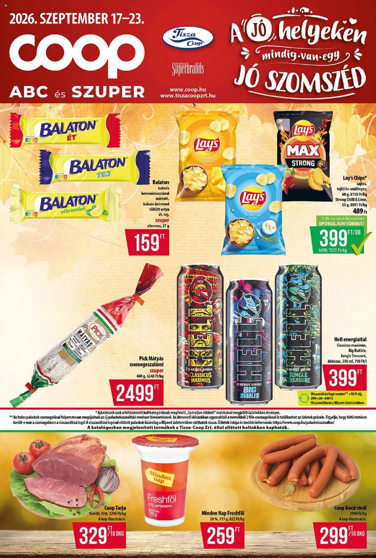 COOP újság 2026.09.17. COOP - Abc & Szuper / Tisza