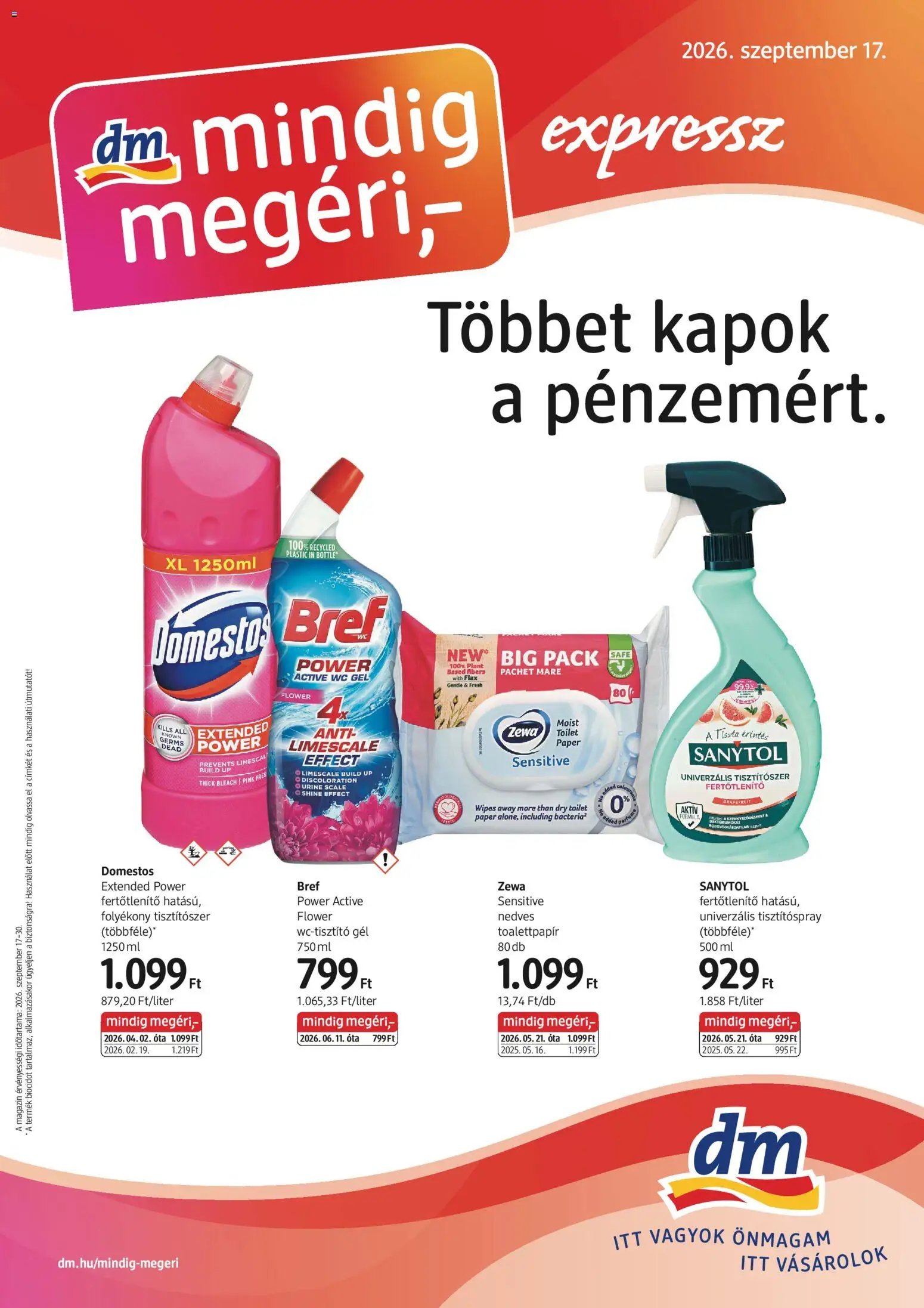 DM Drogerie Markt újság 2026.09.17. DM Drogerie Markt akciós újság