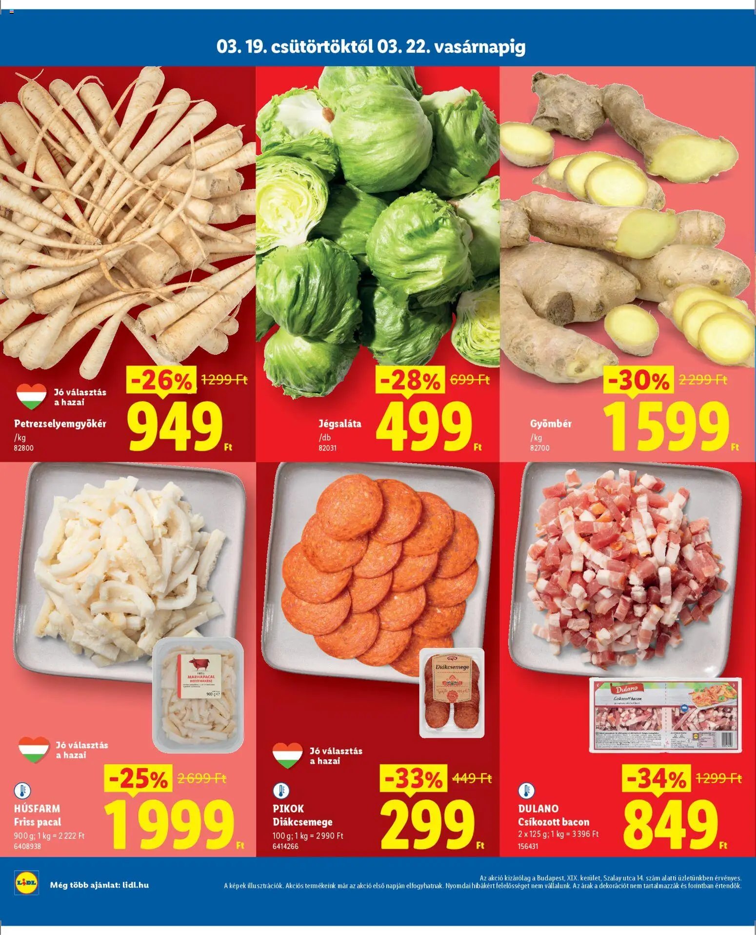Lidl újság 2026.03.19. Lidl Budapest (2026-03-19 - 2026-03-22)