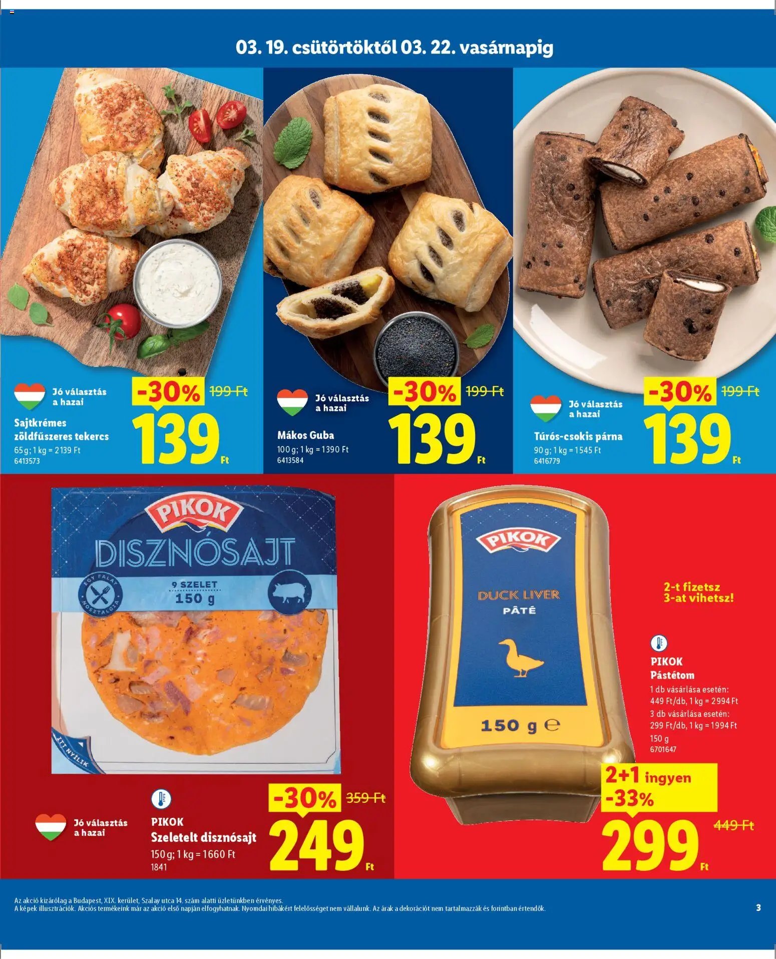 Lidl újság 2026.03.19. Lidl Budapest (2026-03-19 - 2026-03-22)