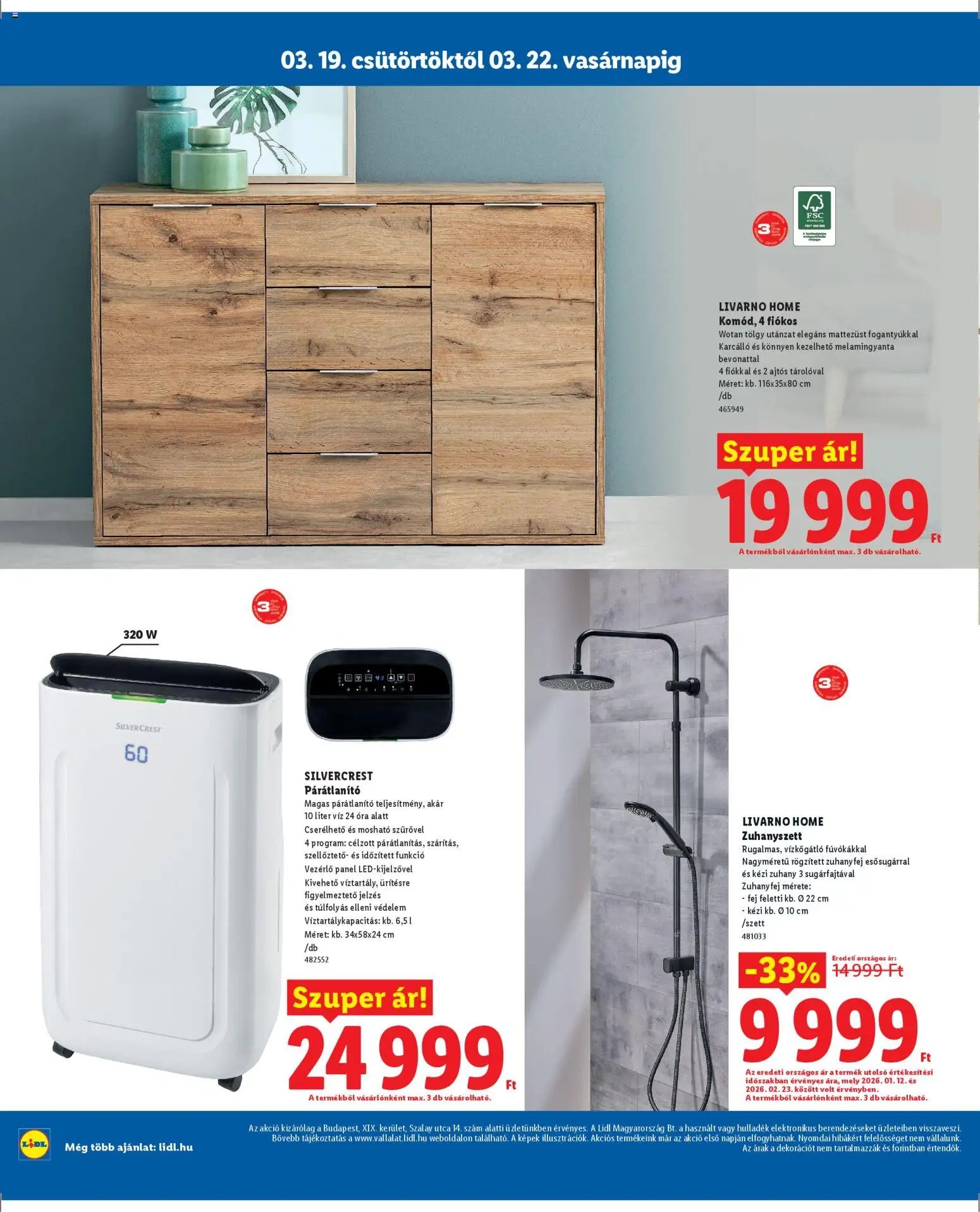 Lidl újság 2026.03.19. Lidl Budapest (2026-03-19 - 2026-03-22)