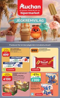 Auchan újság 2026.06.18. Auchan Jégkrémvilág Budapest