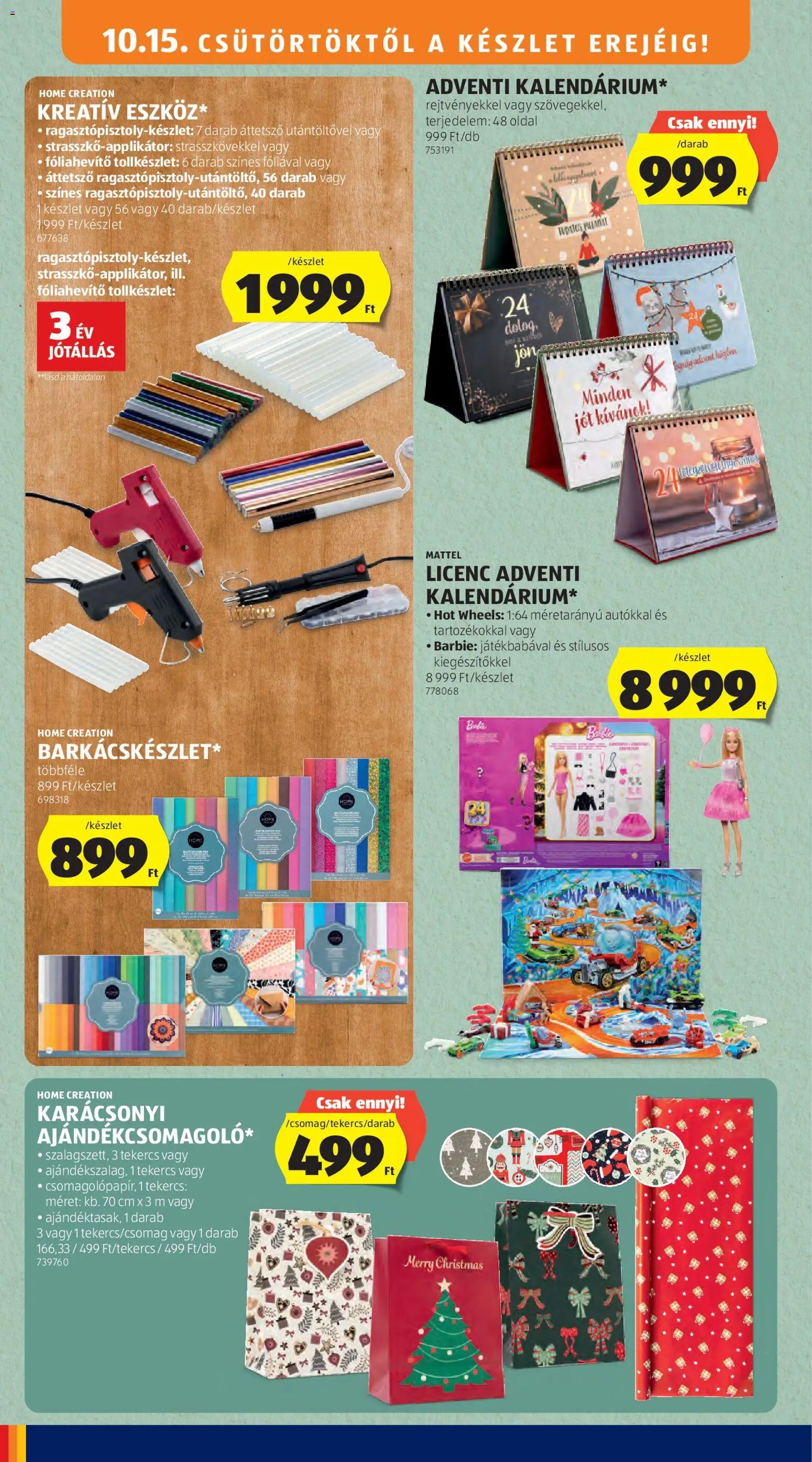 Aldi Karácsony akciós újság 2026.10.15. -tól/től 🧑‍🎄❄️