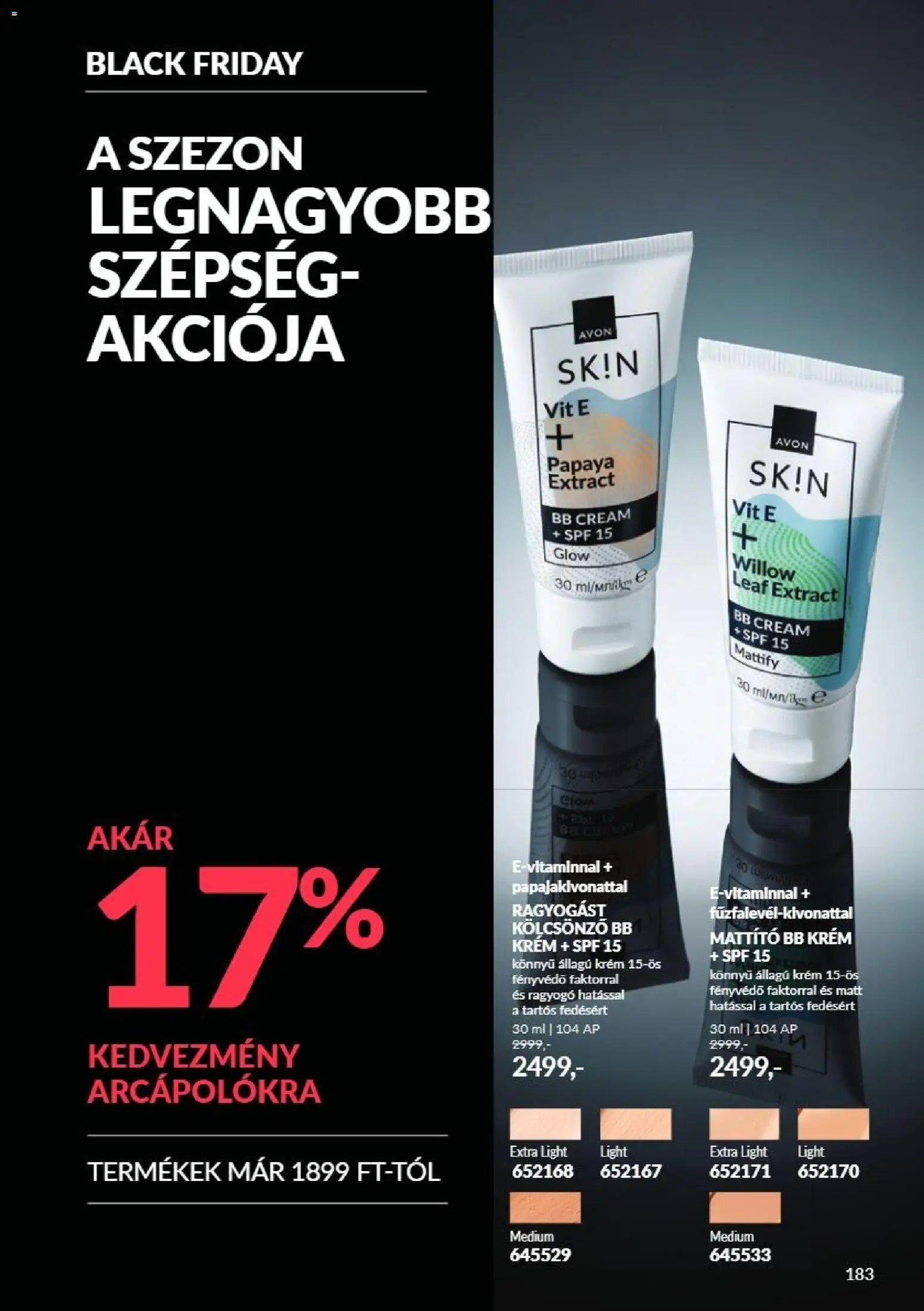 Új Avon Black Friday - online lapozható