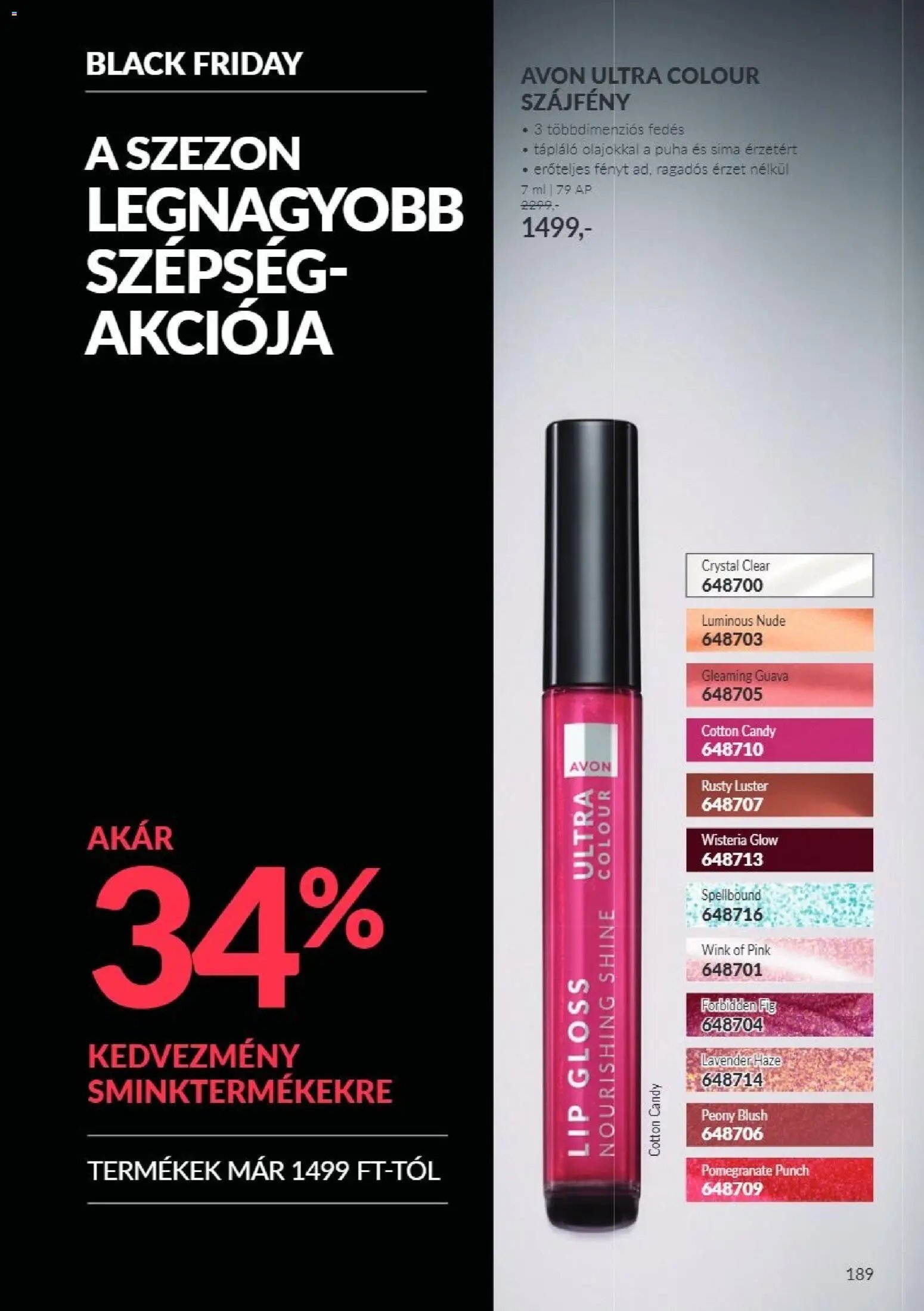 Új Avon Black Friday - online lapozható