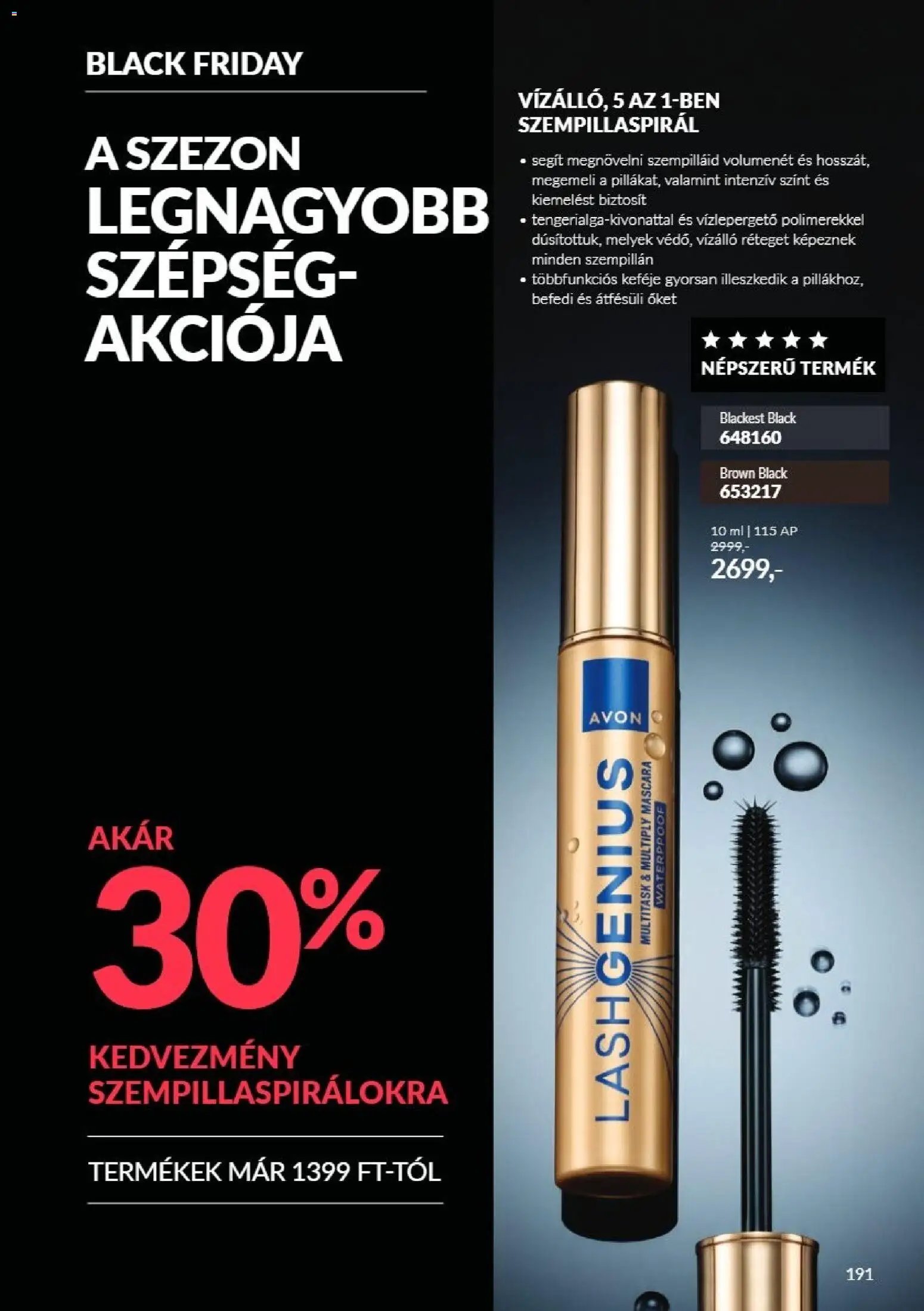 Új Avon Black Friday - online lapozható