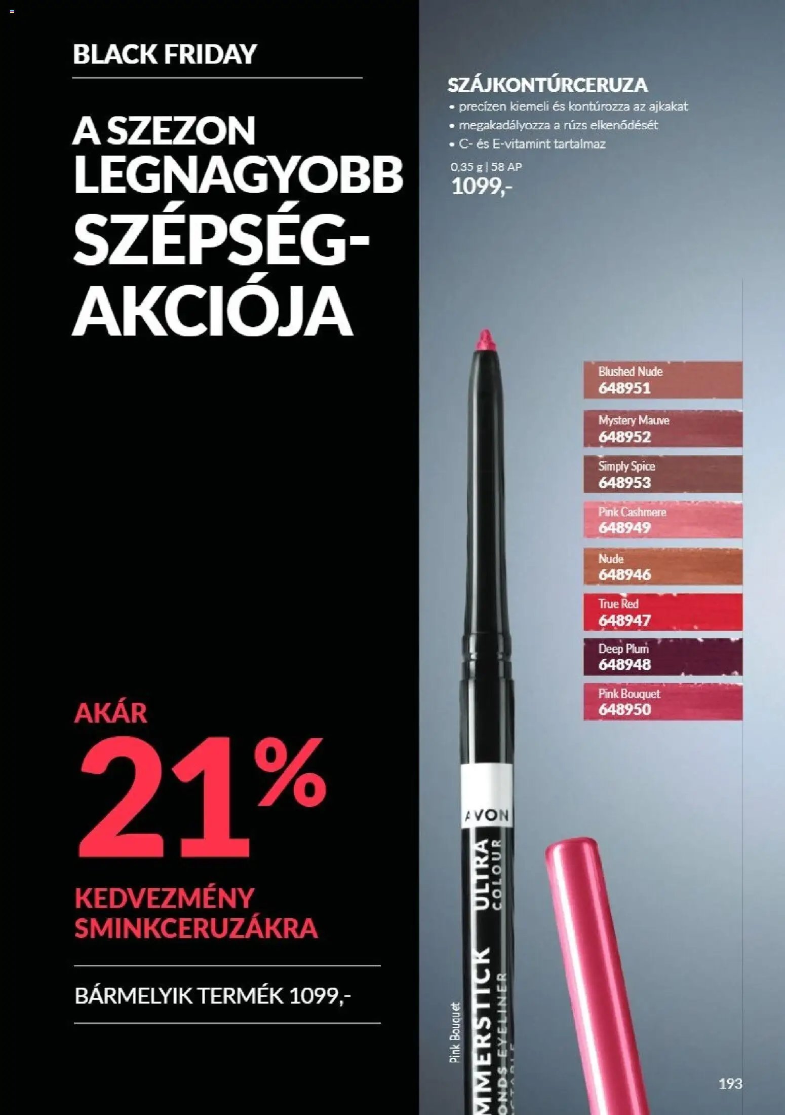 Új Avon Black Friday - online lapozható