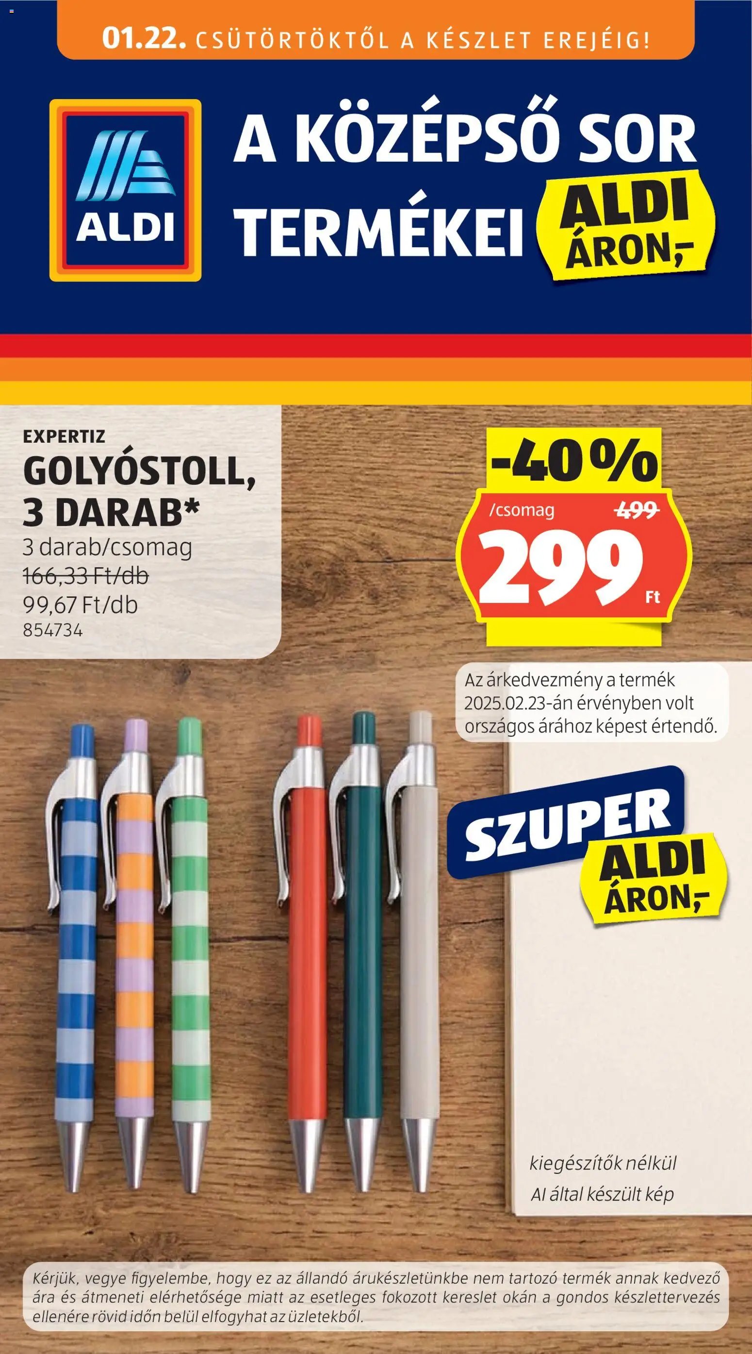 Aldi újság 2026.01.22. Középső sor termékei (2026-01-22 - 2026-01-28)