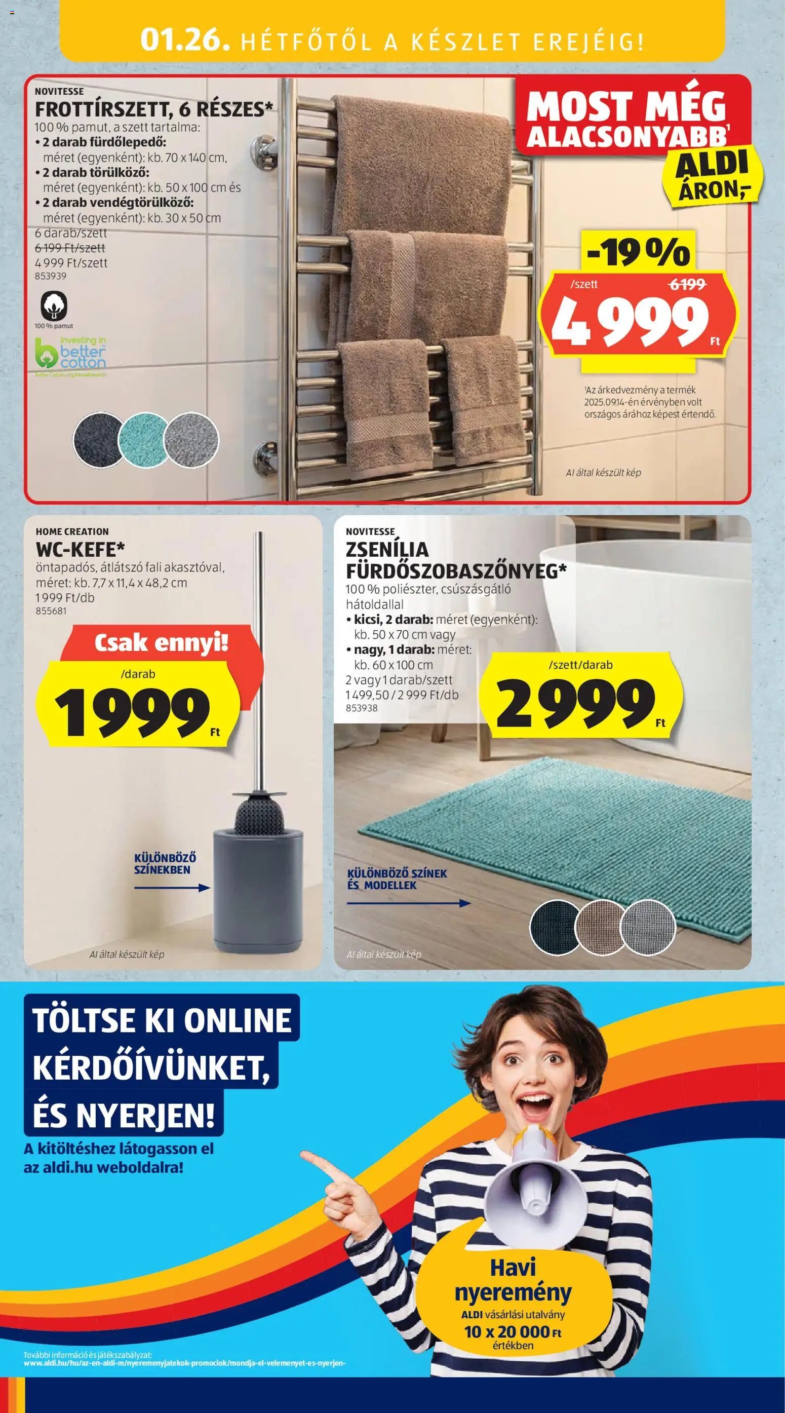 Aldi újság 2026.01.22. Középső sor termékei (2026-01-22 - 2026-01-28)