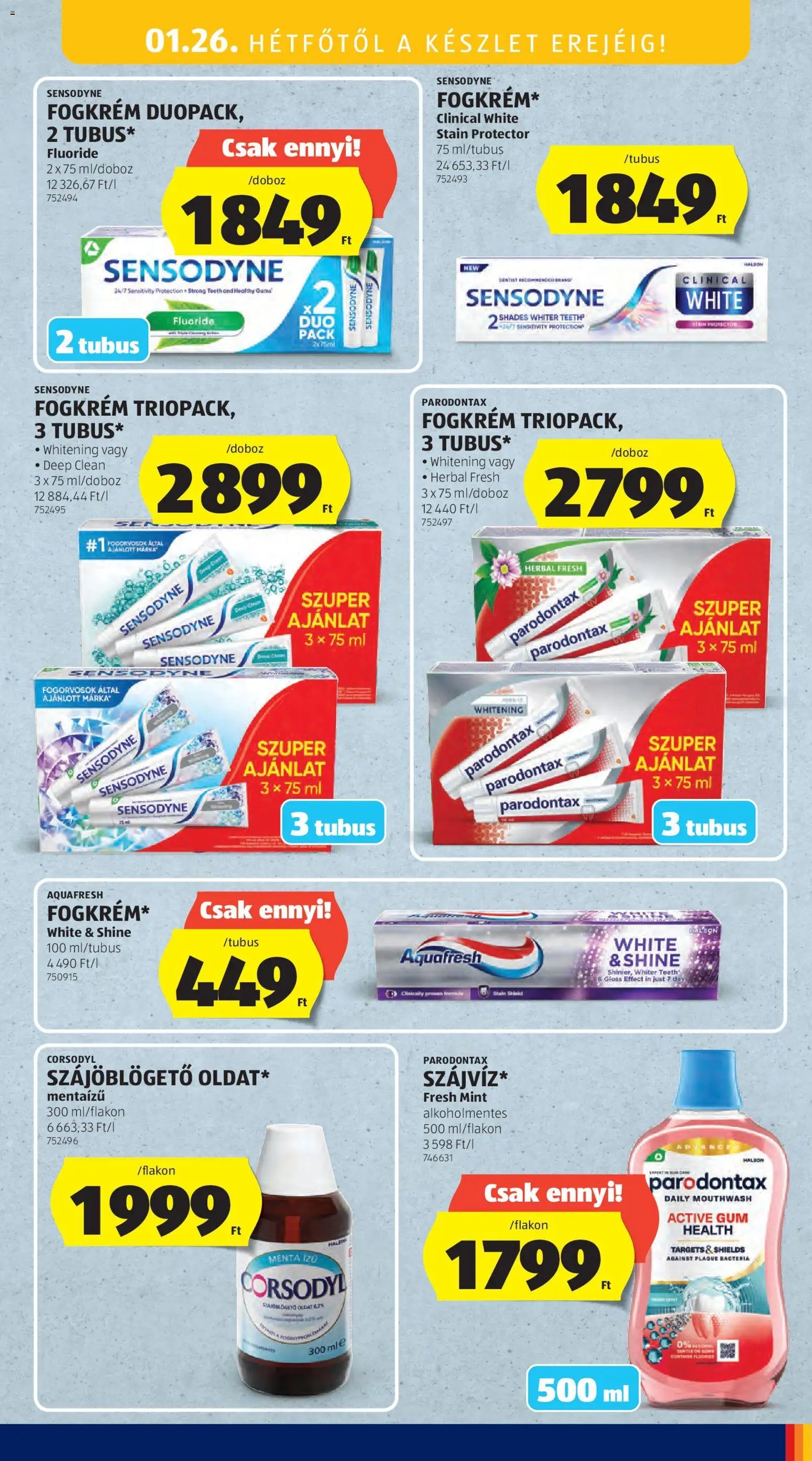 Aldi újság 2026.01.22. Középső sor termékei (2026-01-22 - 2026-01-28)