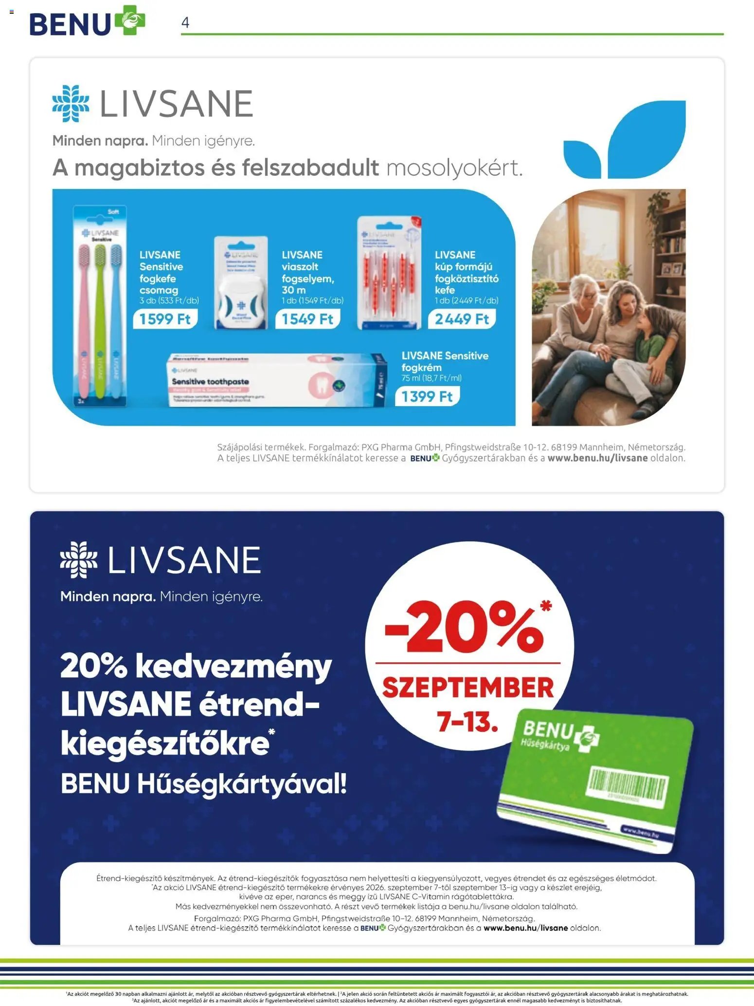 BENU Gyógyszertárak újság 2026.09.01. BENU Gyógyszertárak akciós újság