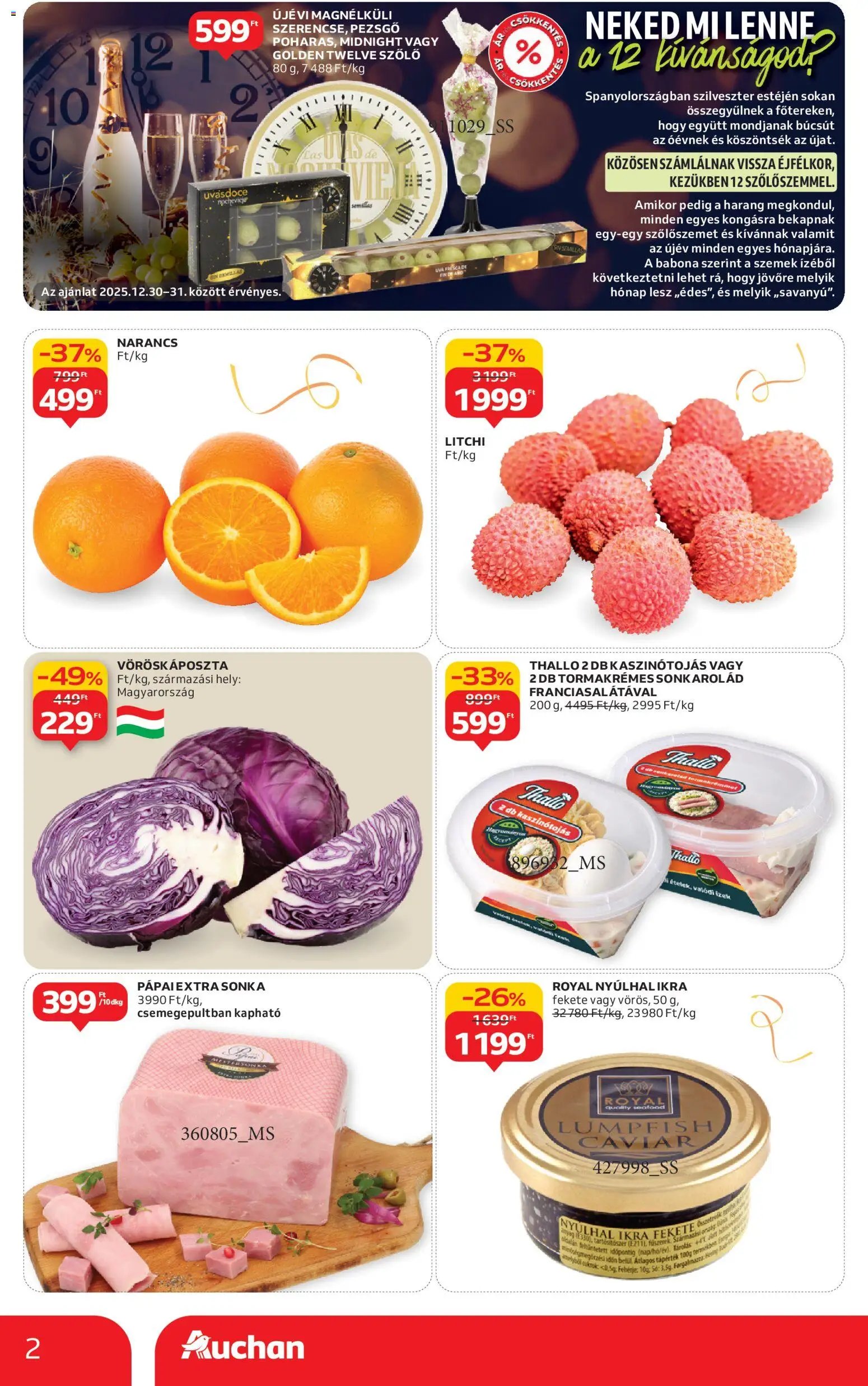 Auchan újság 2025.12.27. Akciós újság Auchan (2025-12-27 - 2025-12-31)