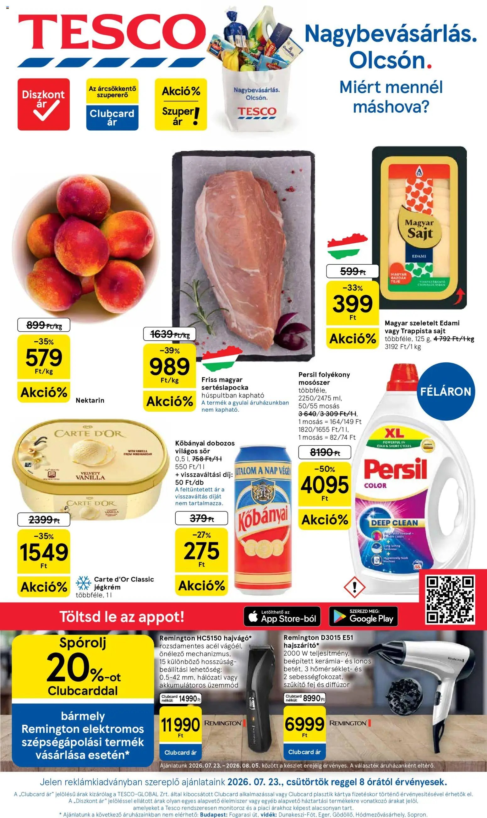 Tesco újság 2026.07.23. Tesco aktuális akciós újság