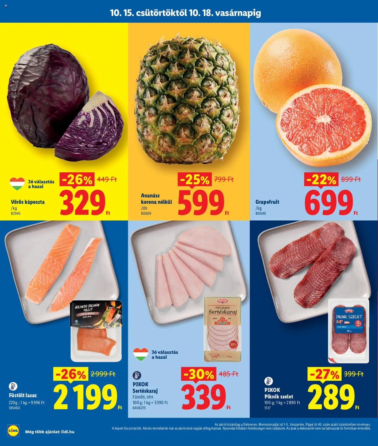 Lidl Debrecen 2026.10.15. - lapozható formában szórólap ✳️