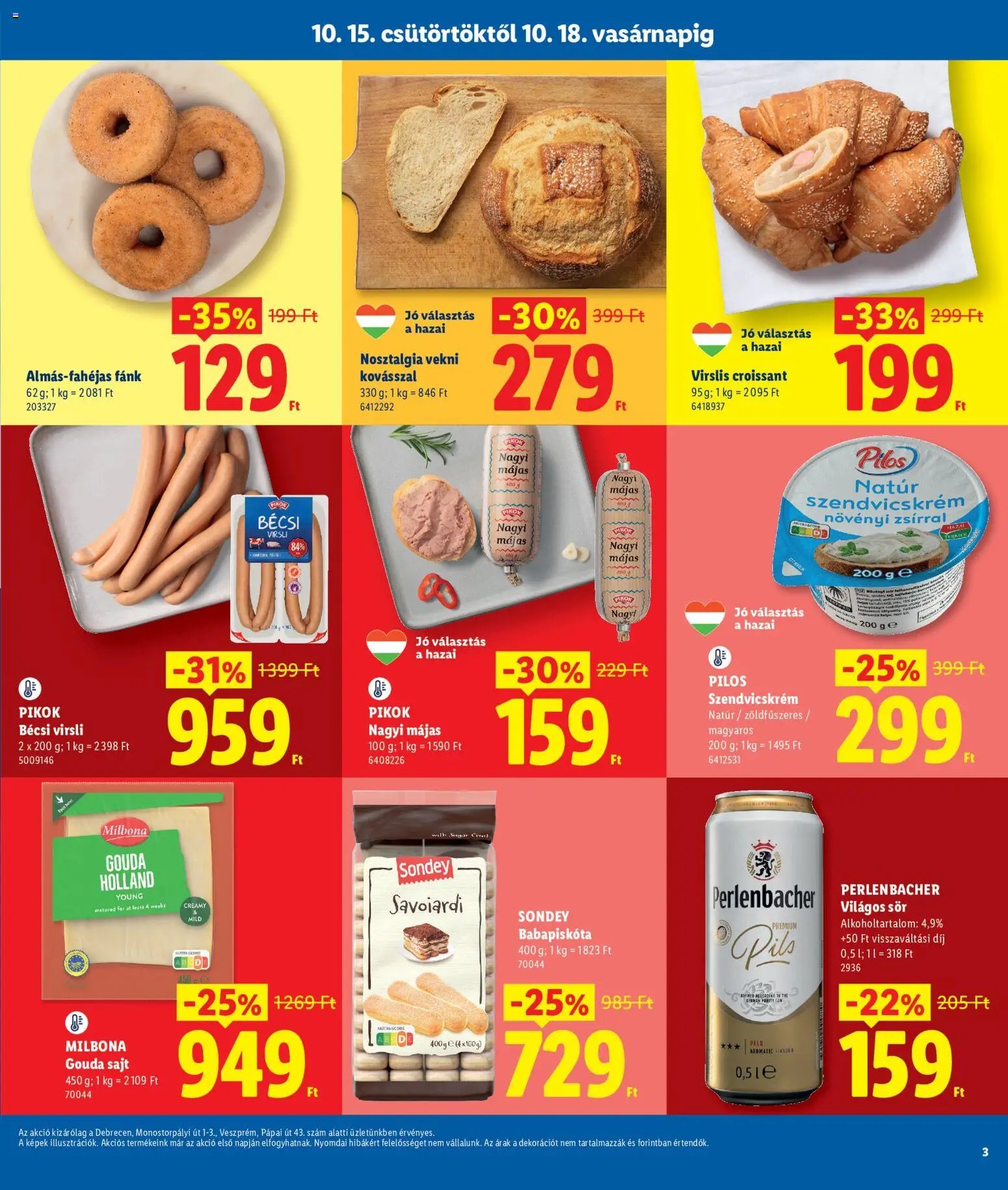 Lidl Debrecen 2026.10.15. - lapozható formában szórólap ✳️