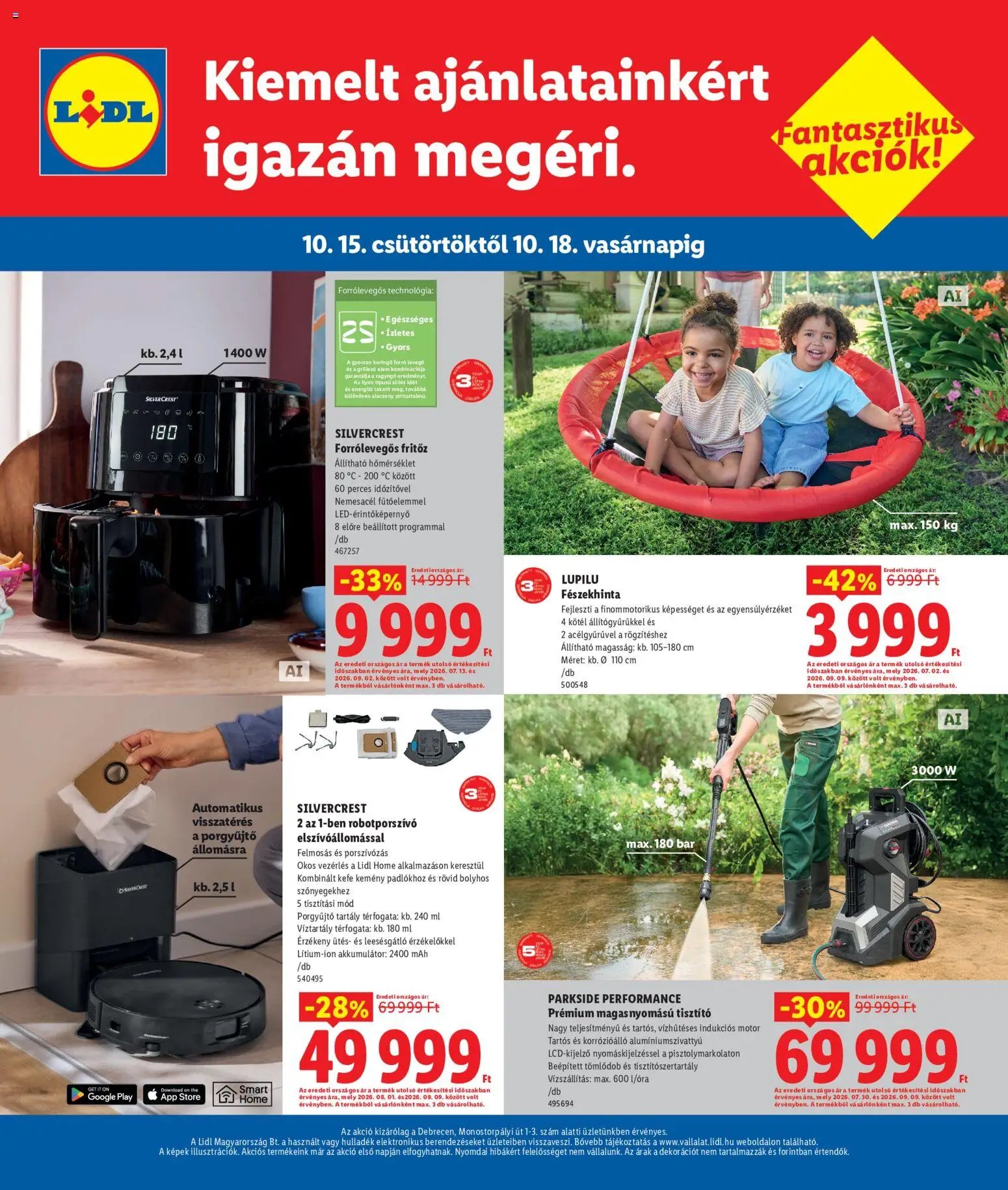 Lidl Debrecen 2026.10.15. - lapozható formában szórólap ✳️