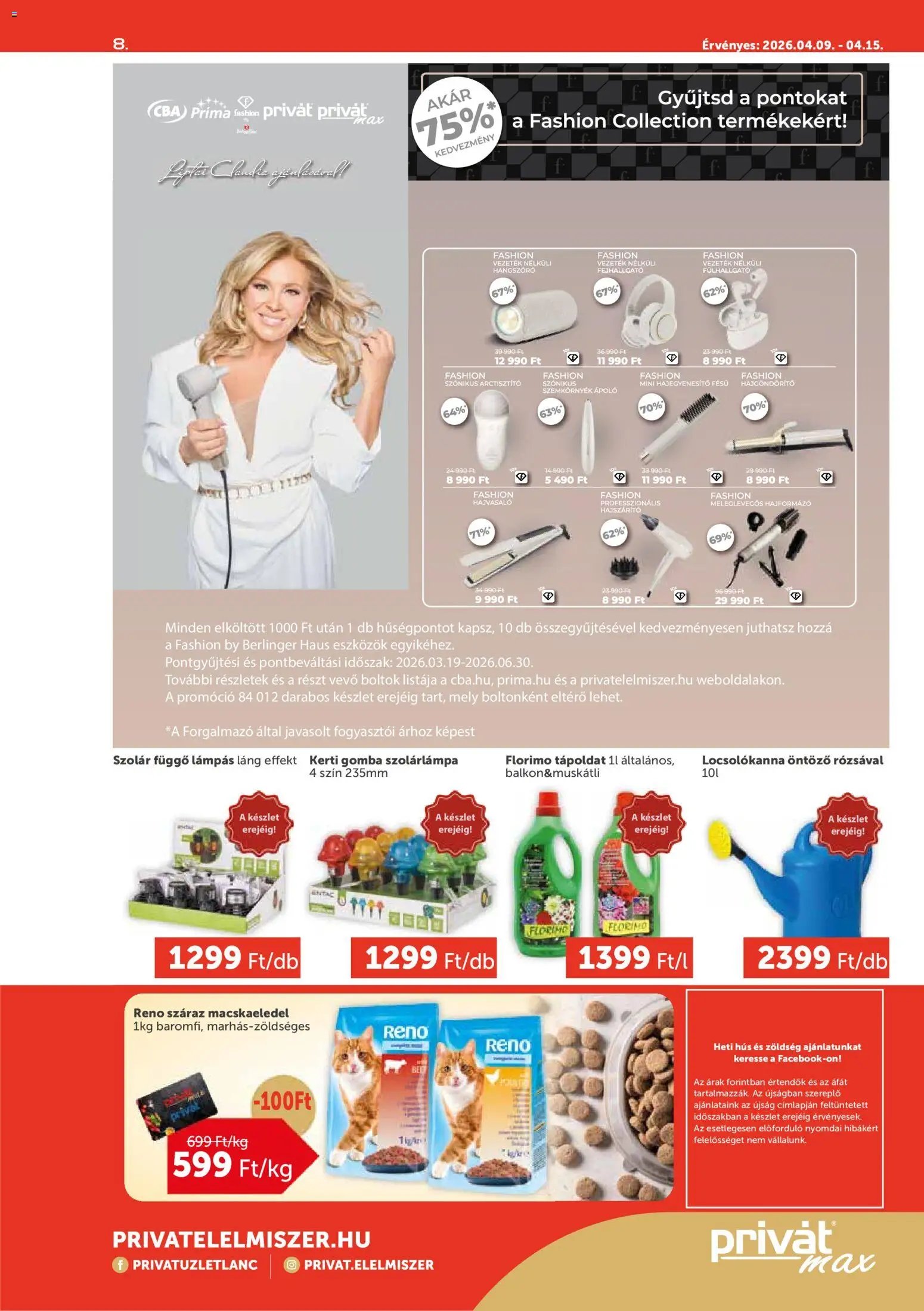 PRIVÁT újság 2026.04.09. PRIVÁT Aktuális szórólap MAX (2026-04-09 - 2026-04-15)