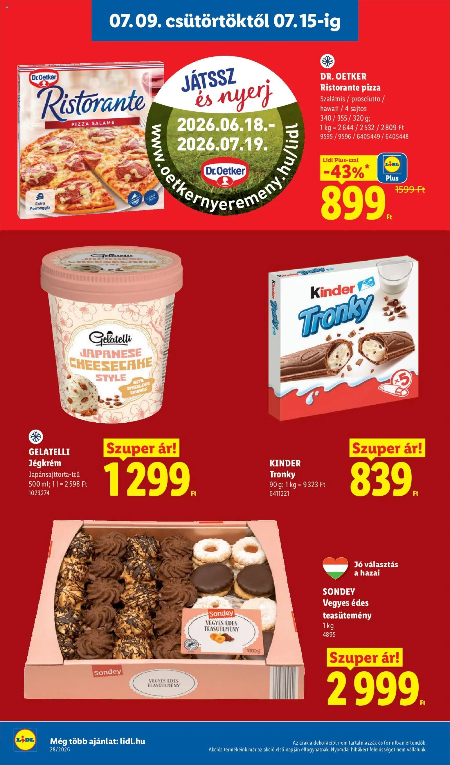 Lidl újság 2026.07.09. Lidl akciós újság