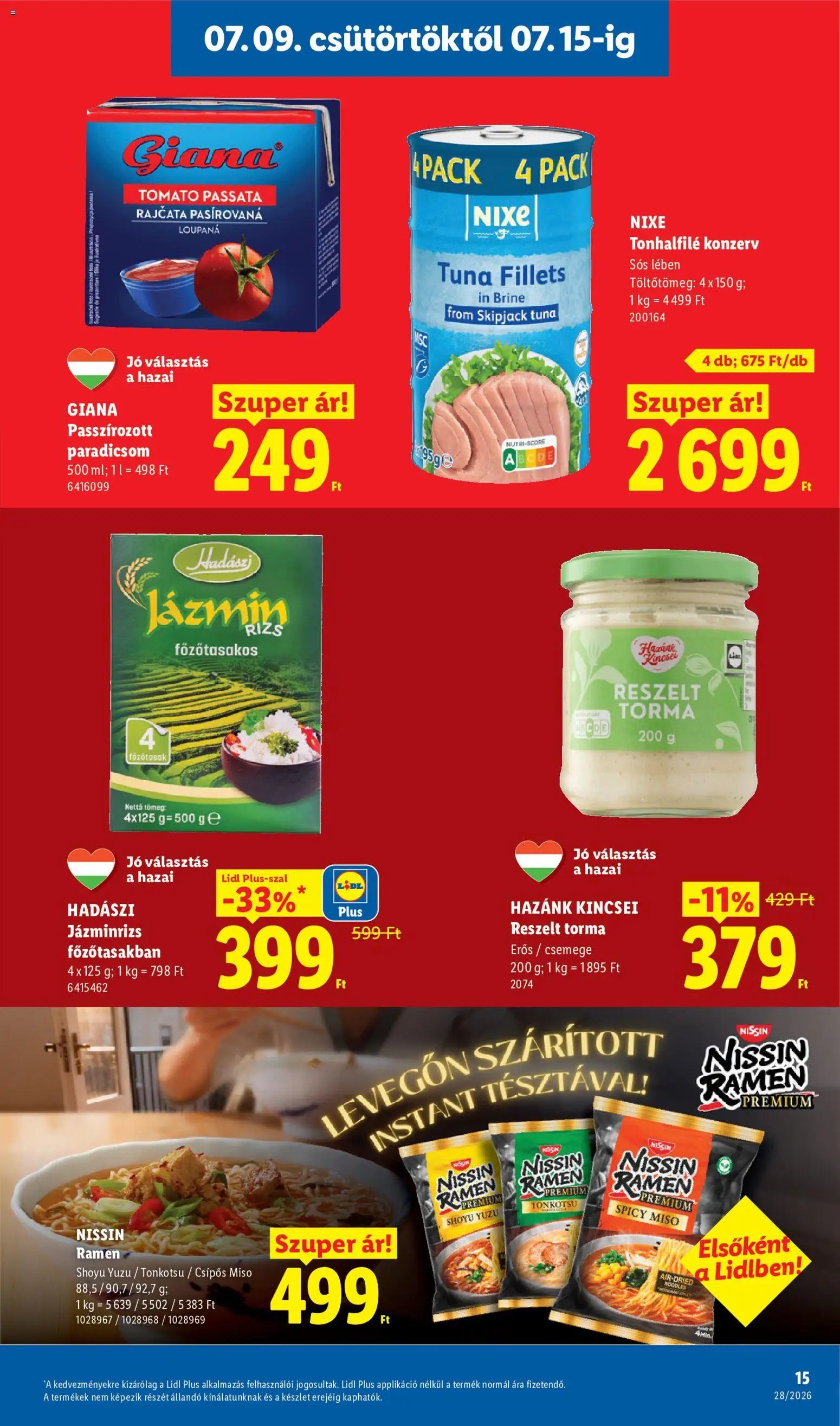 Lidl újság 2026.07.09. Lidl akciós újság