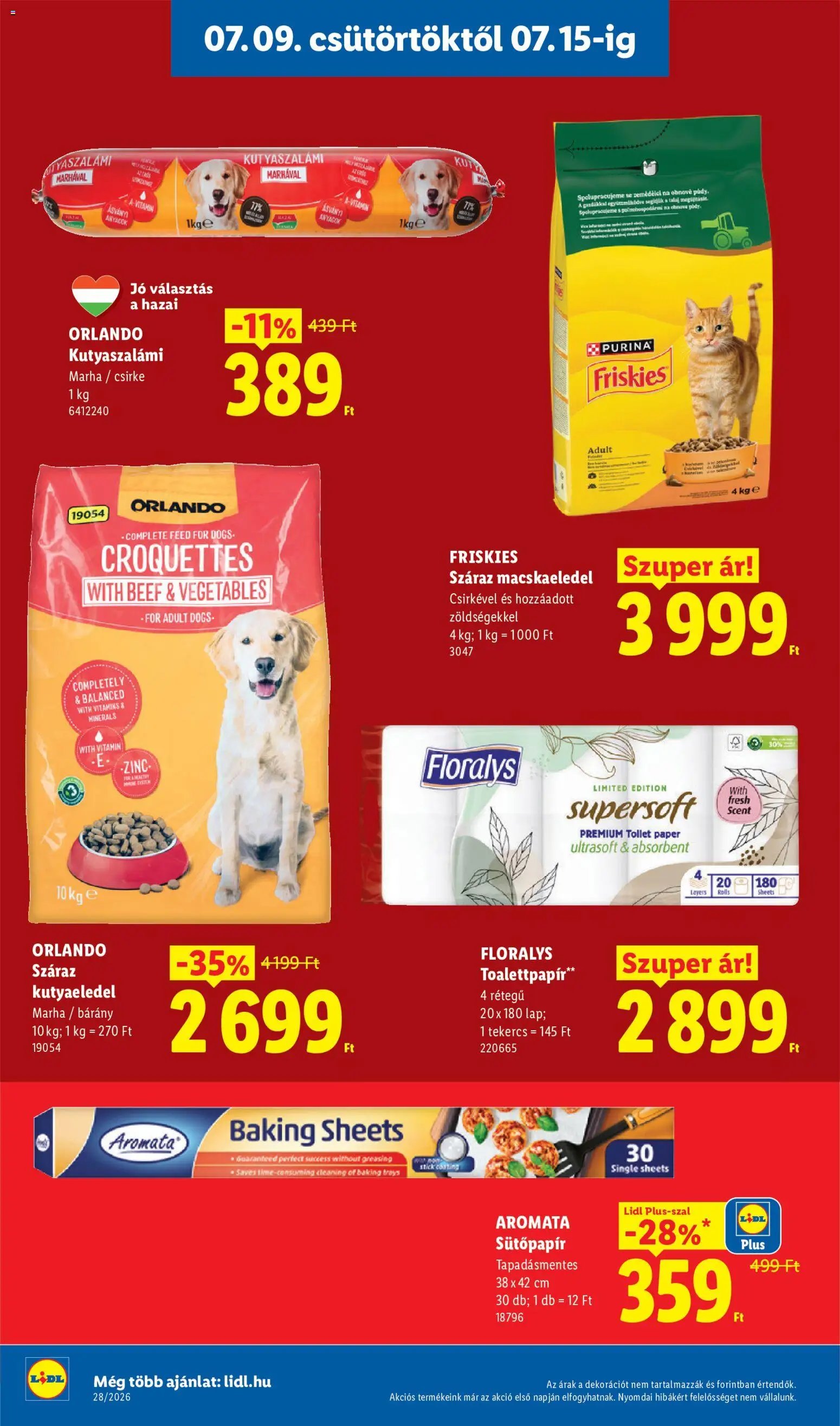 Lidl újság 2026.07.09. Lidl akciós újság