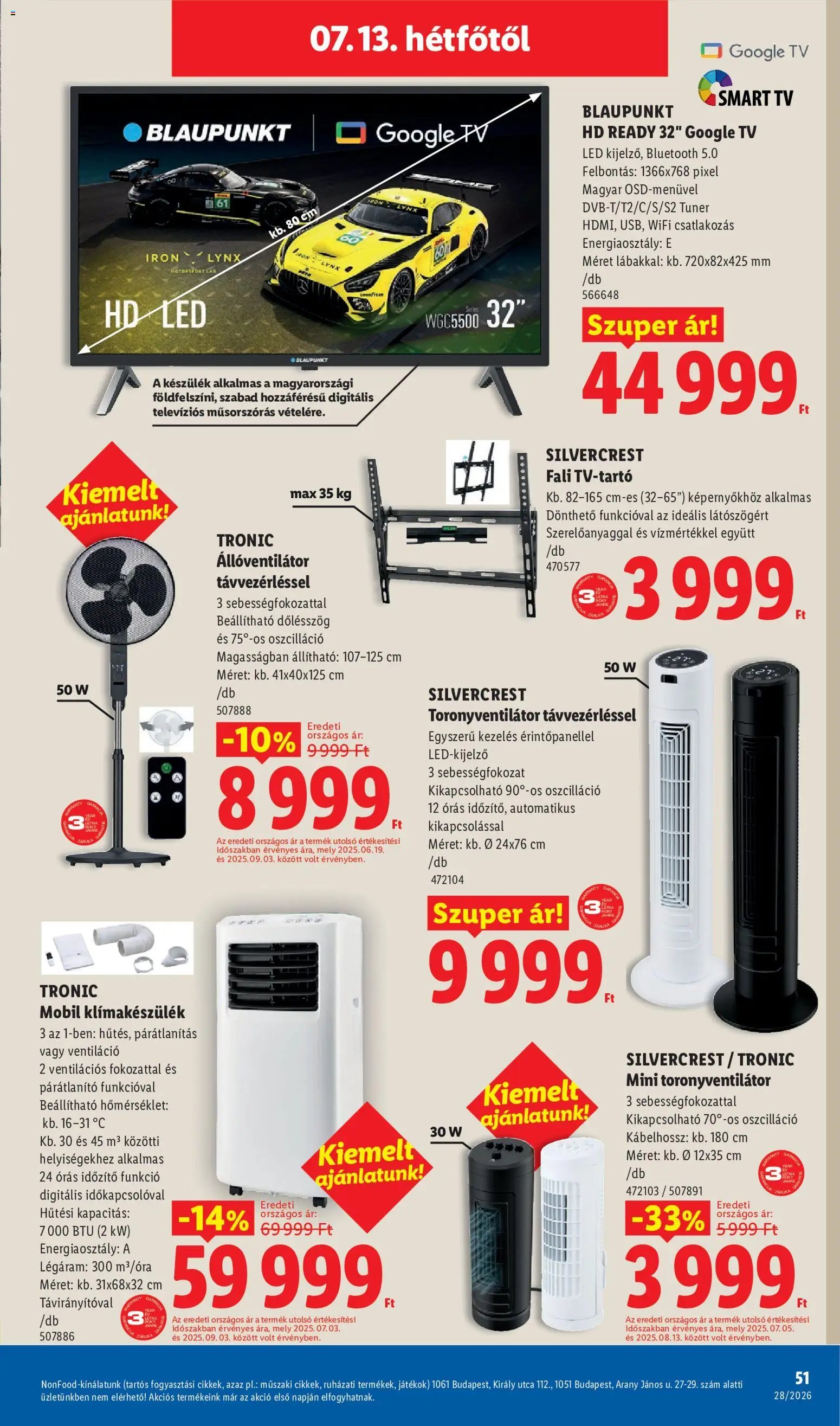 Lidl újság 2026.07.09. Lidl akciós újság