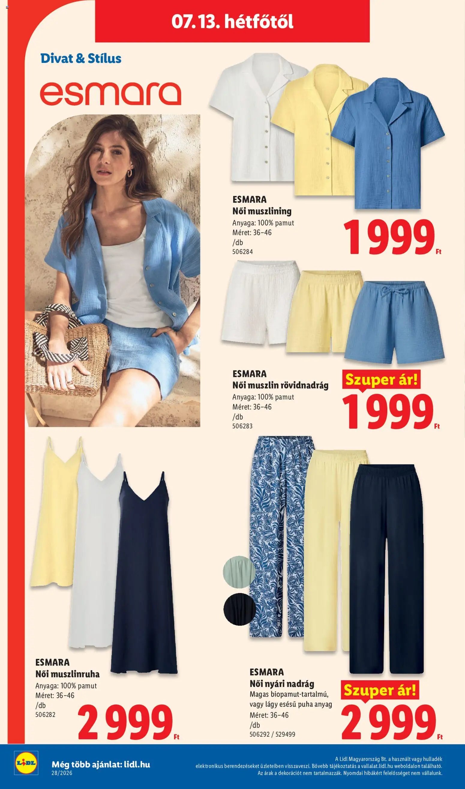 Lidl újság 2026.07.09. Lidl akciós újság