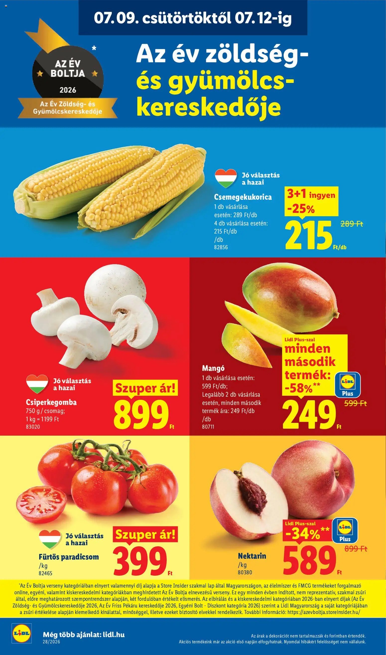 Lidl újság 2026.07.09. Lidl akciós újság