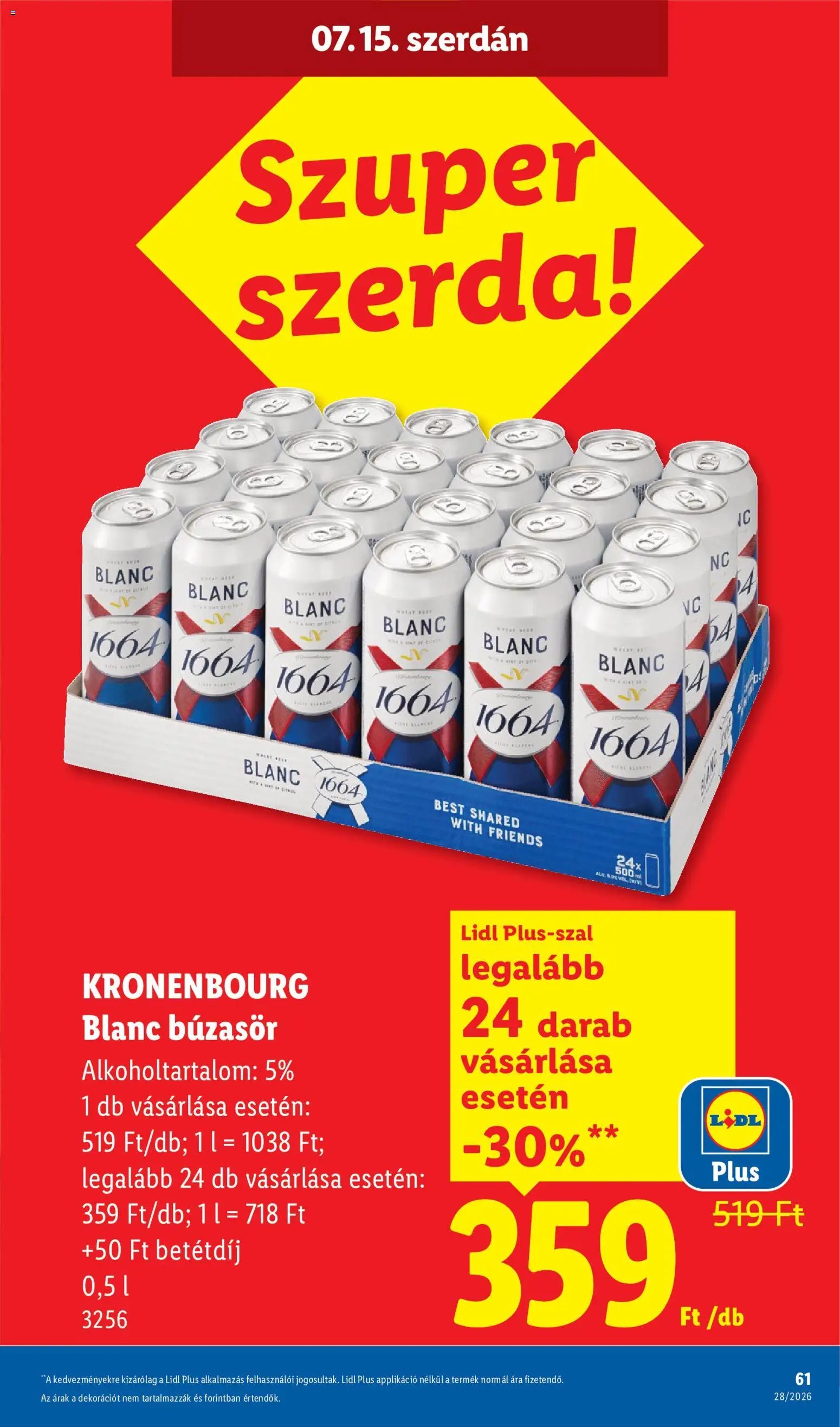 Lidl újság 2026.07.09. Lidl akciós újság