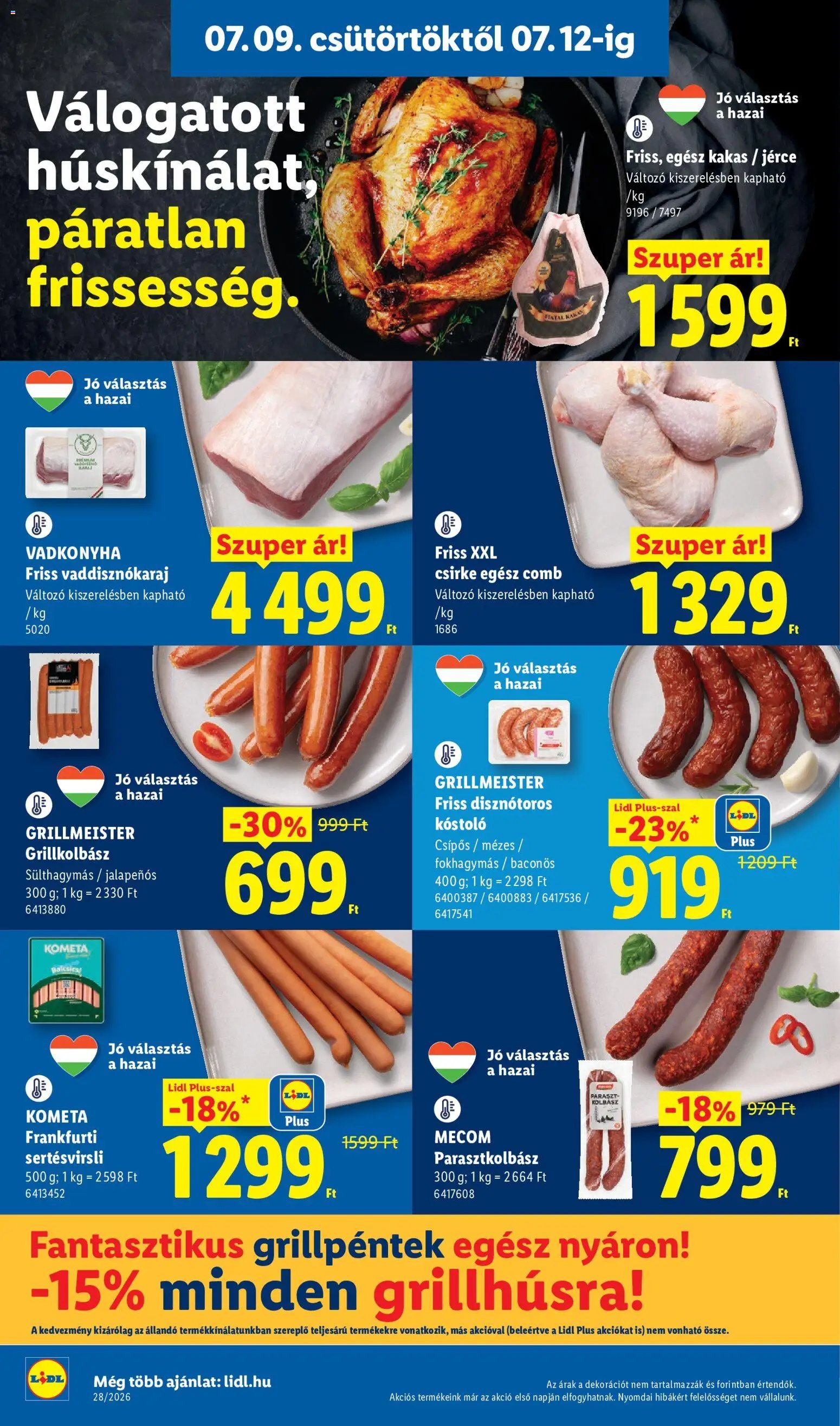 Lidl újság 2026.07.09. Lidl akciós újság