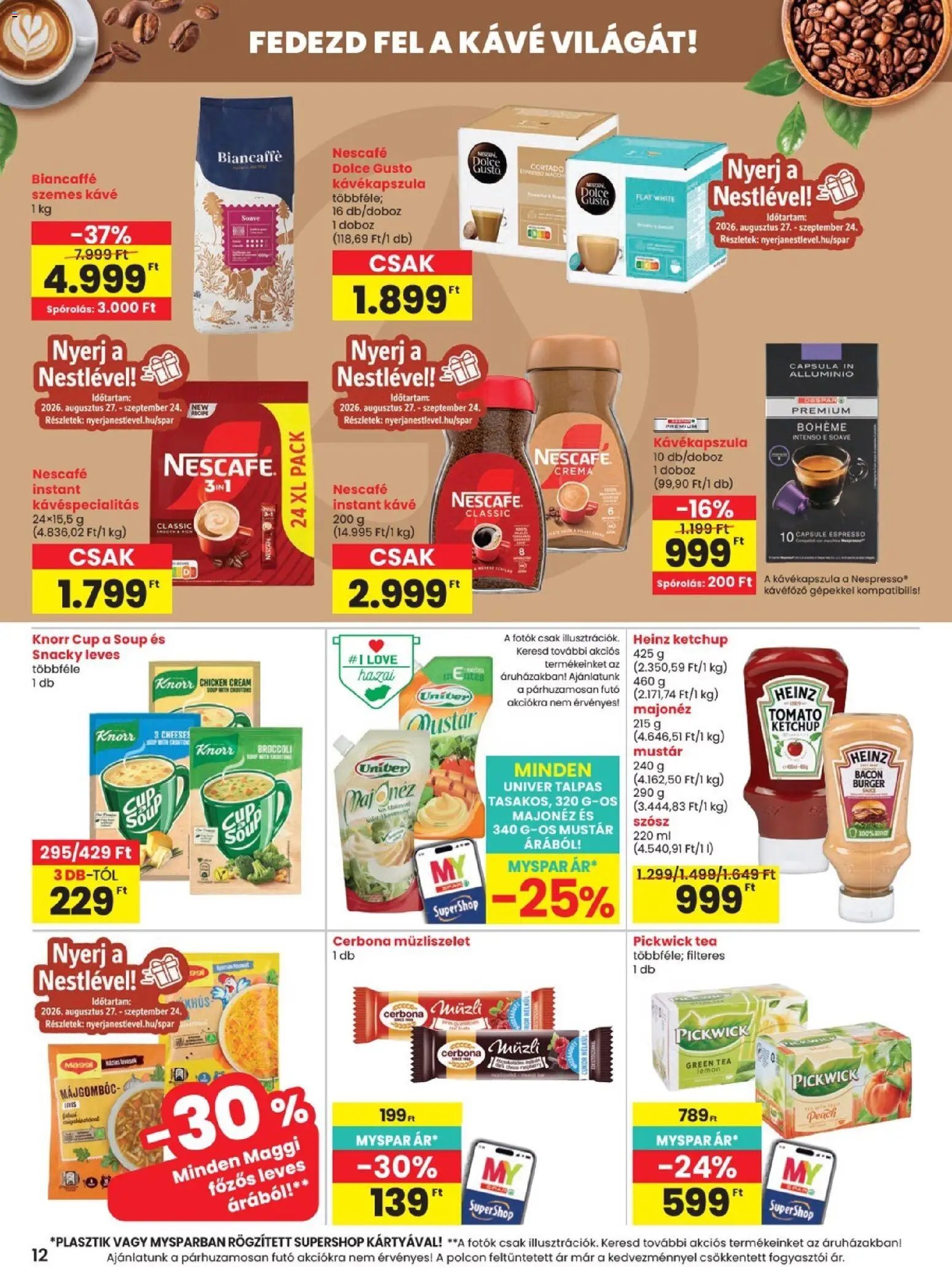 Spar újság 2026.08.27. Spar Szombathely üzletnyitás