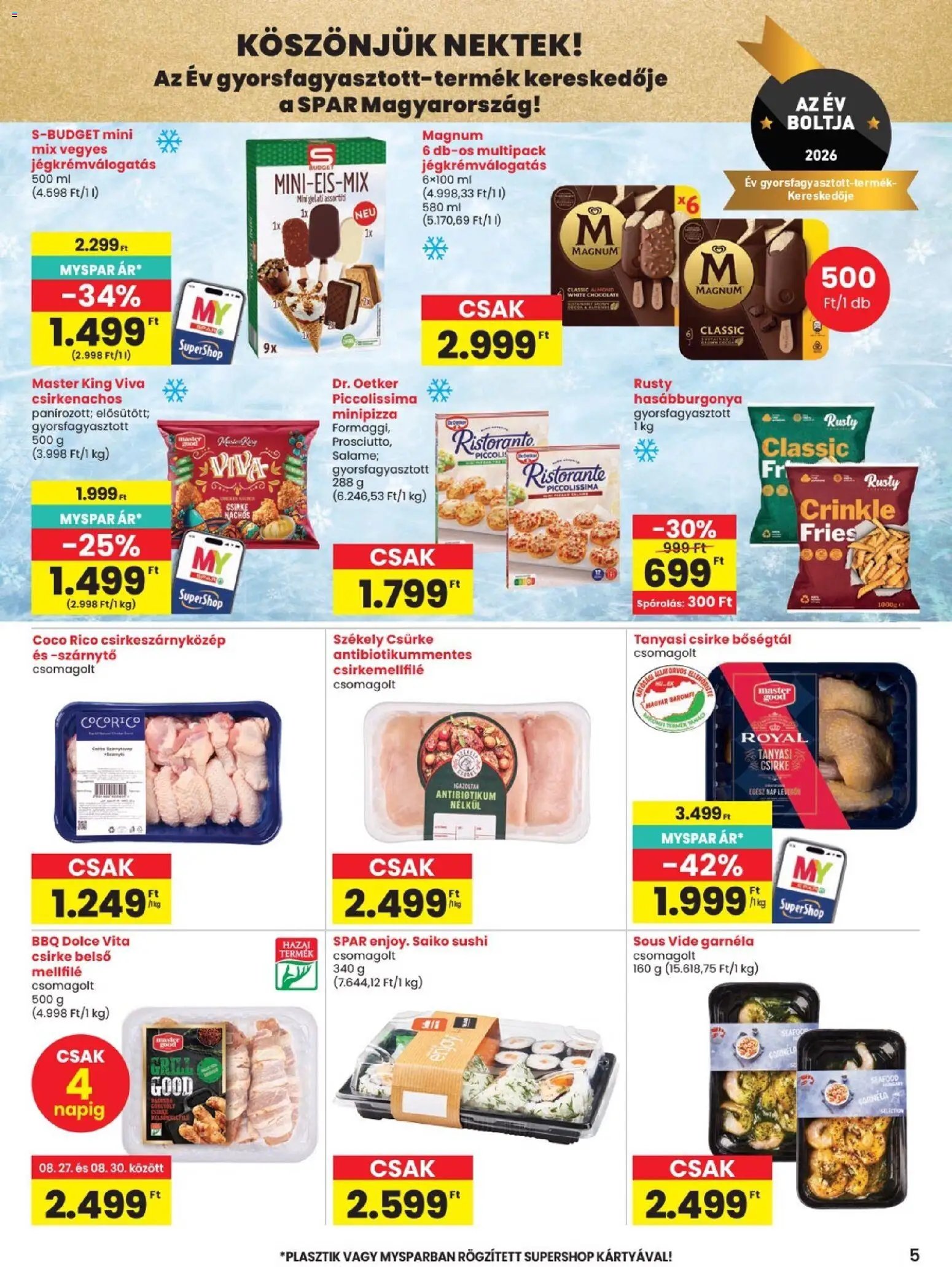 Spar újság 2026.08.27. Spar Szombathely üzletnyitás