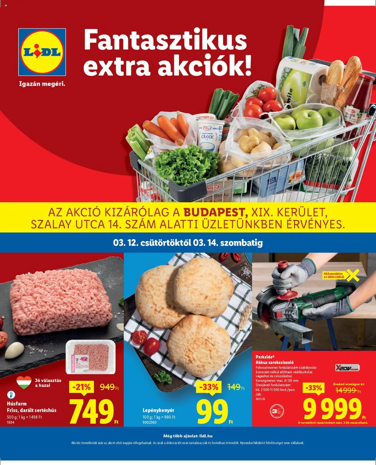 Lidl újság 2026.03.12. Lidl Budapest (2026-03-12 - 2026-03-14)