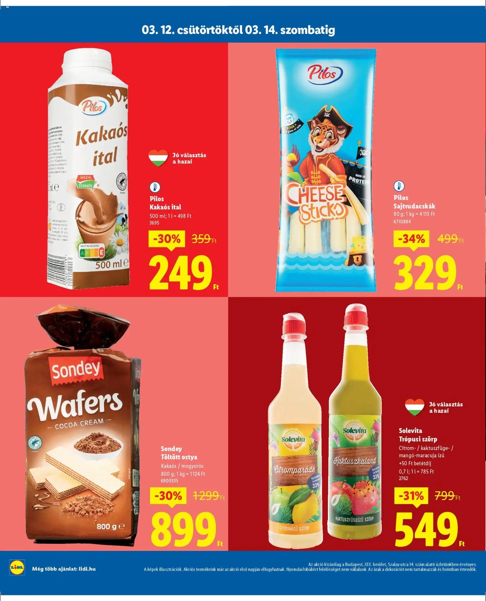 Lidl újság 2026.03.12. Lidl Budapest (2026-03-12 - 2026-03-14)