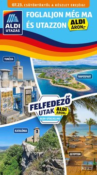 Aldi újság 2026.07.23. Aldi Utazás katalógus