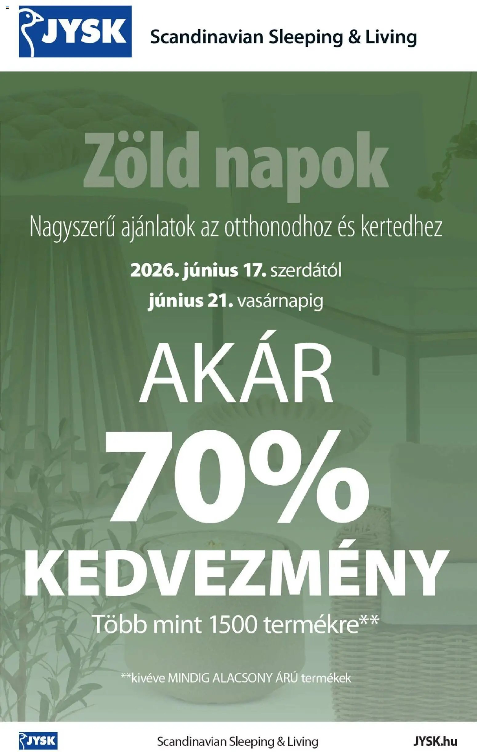 JYSK újság 2026.06.17. JYSK akciós újság