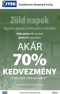 JYSK újság 2026.06.17. JYSK akciós újság