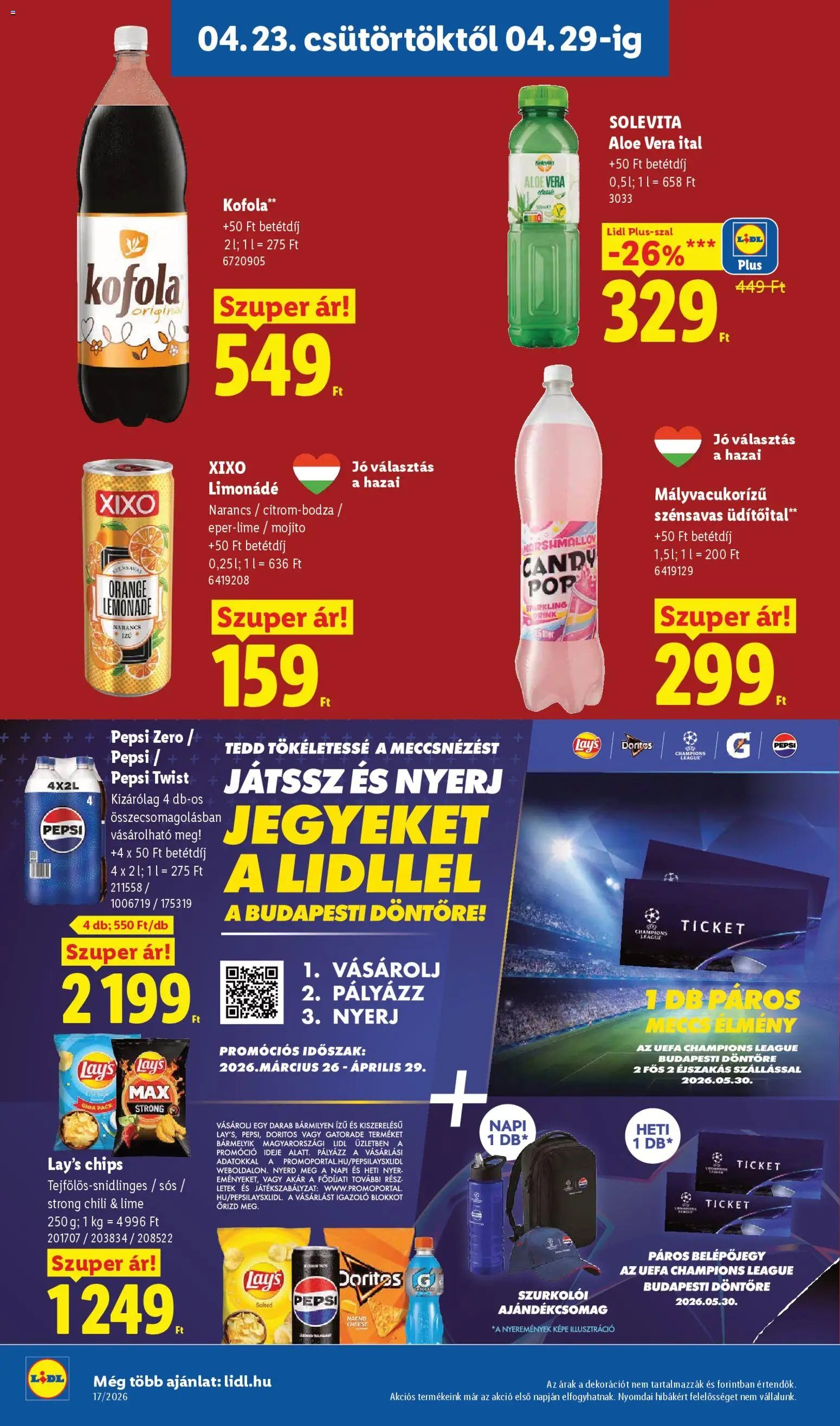 Lidl újság 2026.04.23. Lidl akciós újság (2026-04-23 - 2026-04-29)