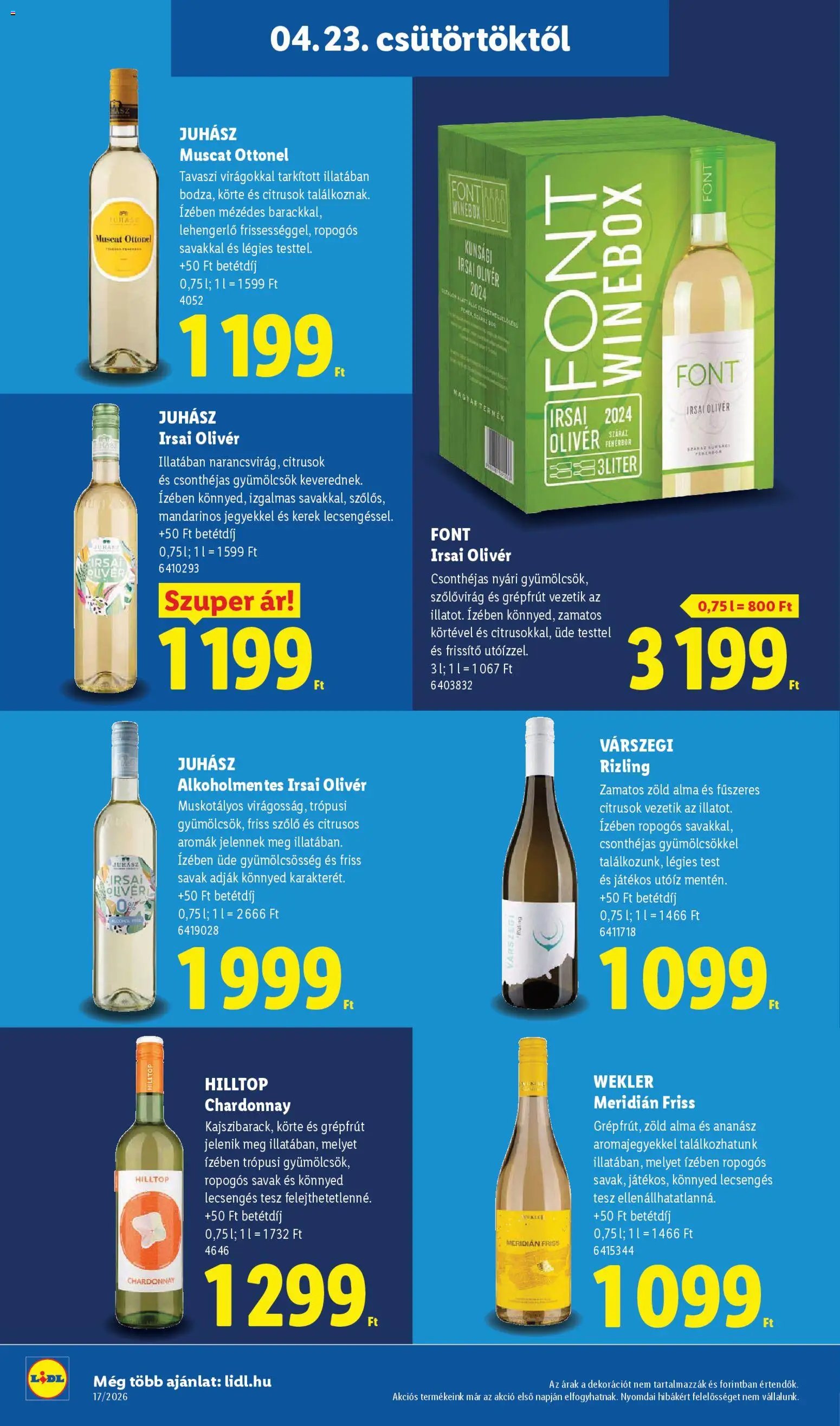 Lidl újság 2026.04.23. Lidl akciós újság (2026-04-23 - 2026-04-29)