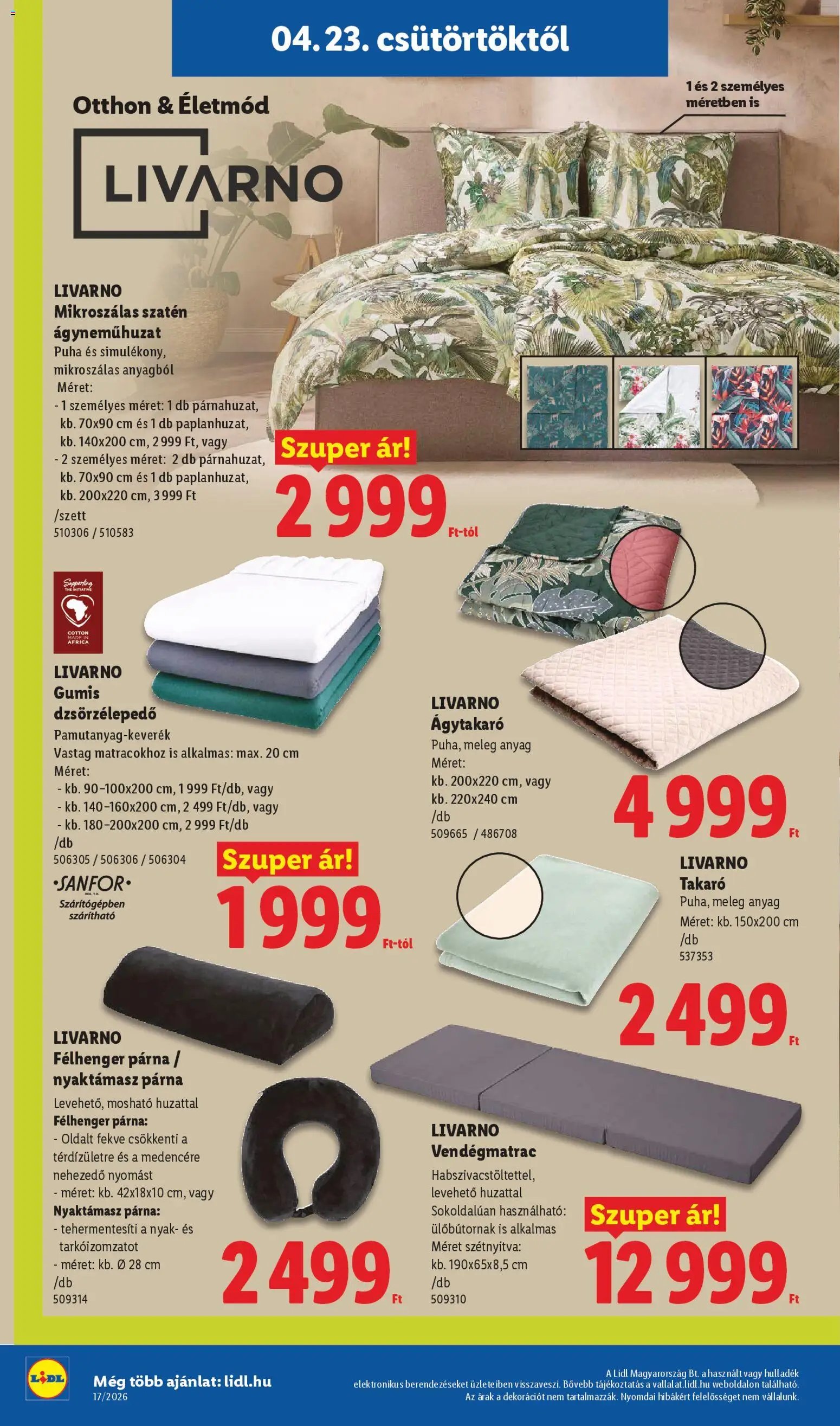 Lidl újság 2026.04.23. Lidl akciós újság (2026-04-23 - 2026-04-29)