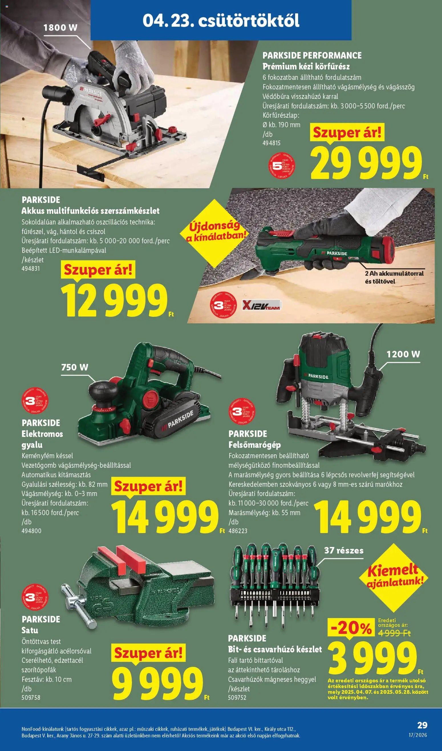 Lidl újság 2026.04.23. Lidl akciós újság (2026-04-23 - 2026-04-29)