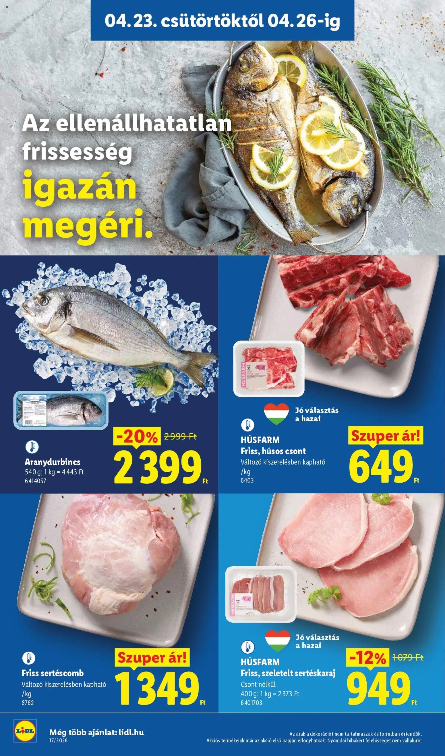 Lidl újság 2026.04.23. Lidl akciós újság (2026-04-23 - 2026-04-29)
