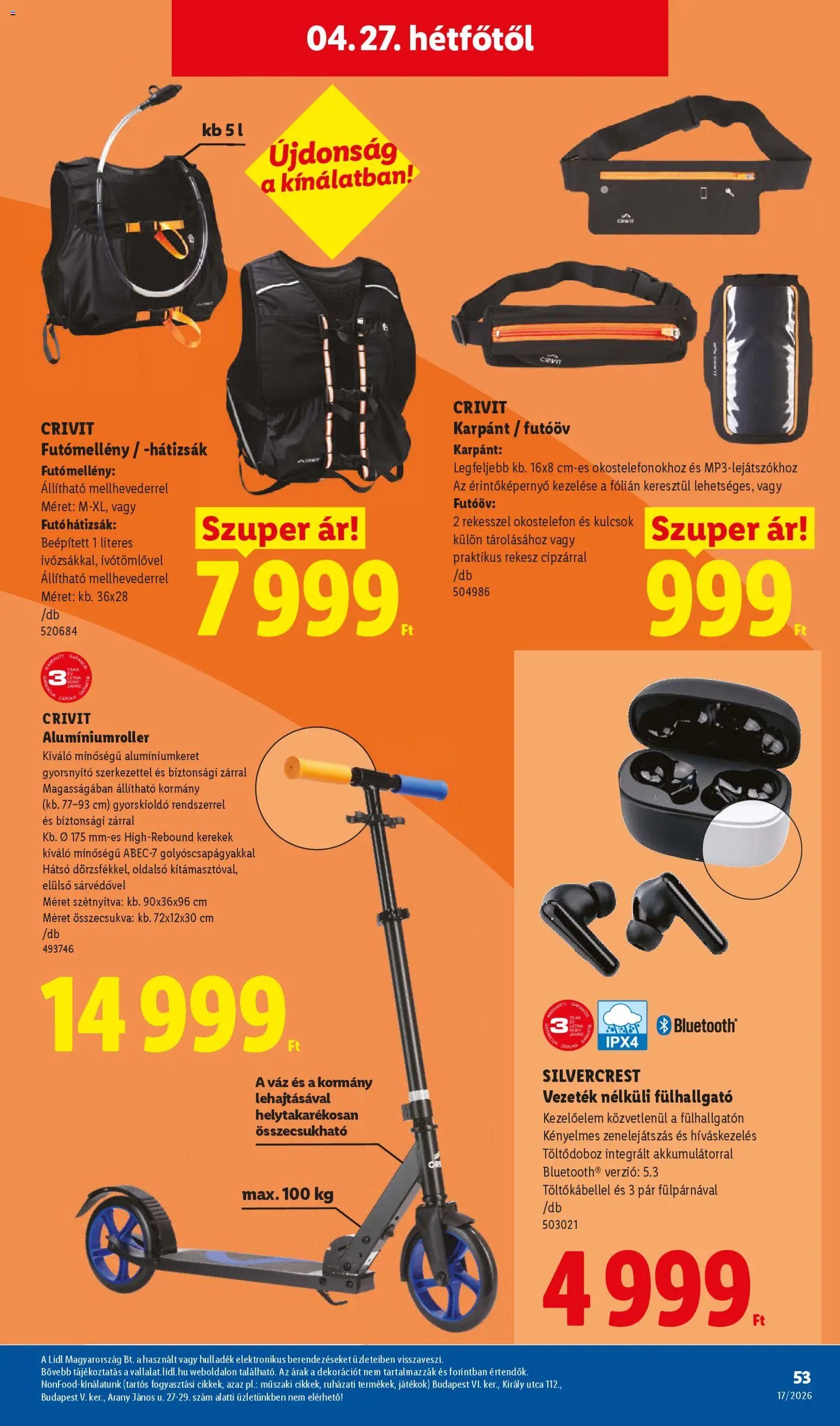 Lidl újság 2026.04.23. Lidl akciós újság (2026-04-23 - 2026-04-29)