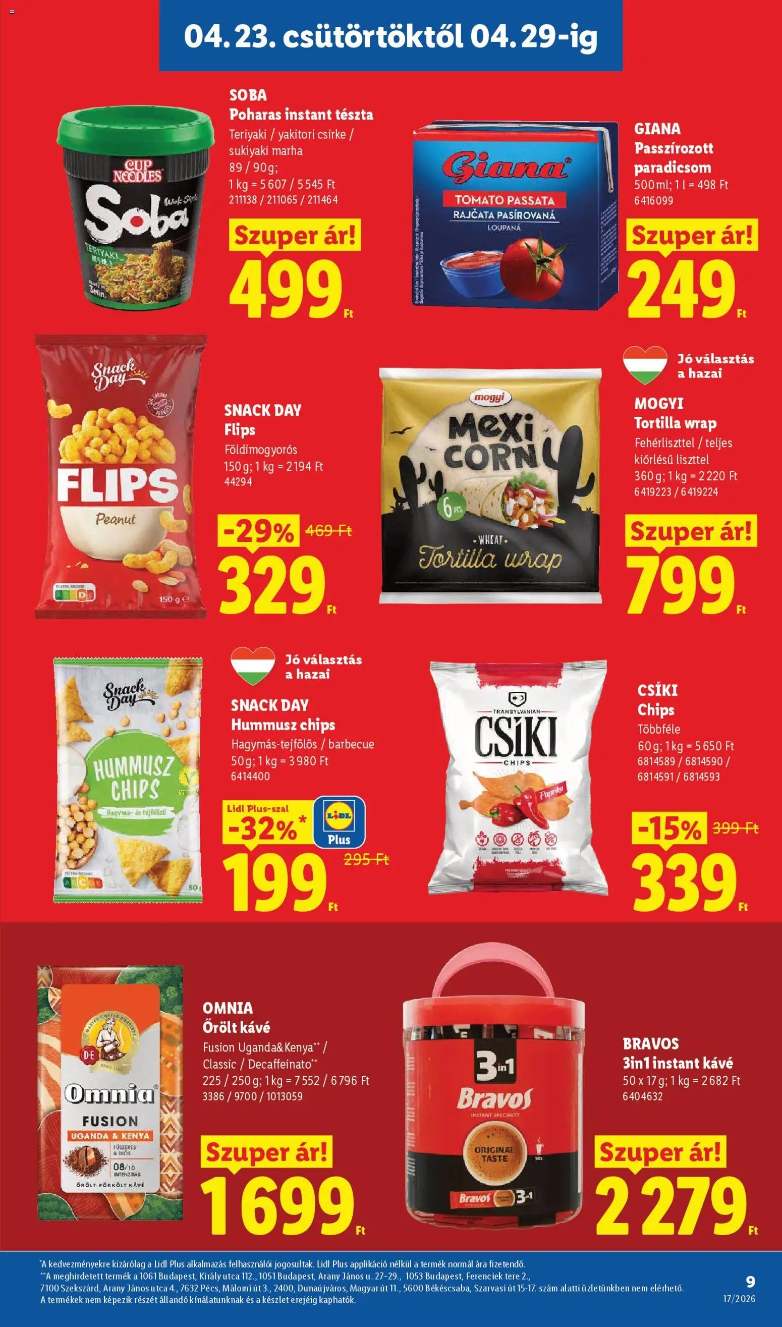 Lidl újság 2026.04.23. Lidl akciós újság (2026-04-23 - 2026-04-29)