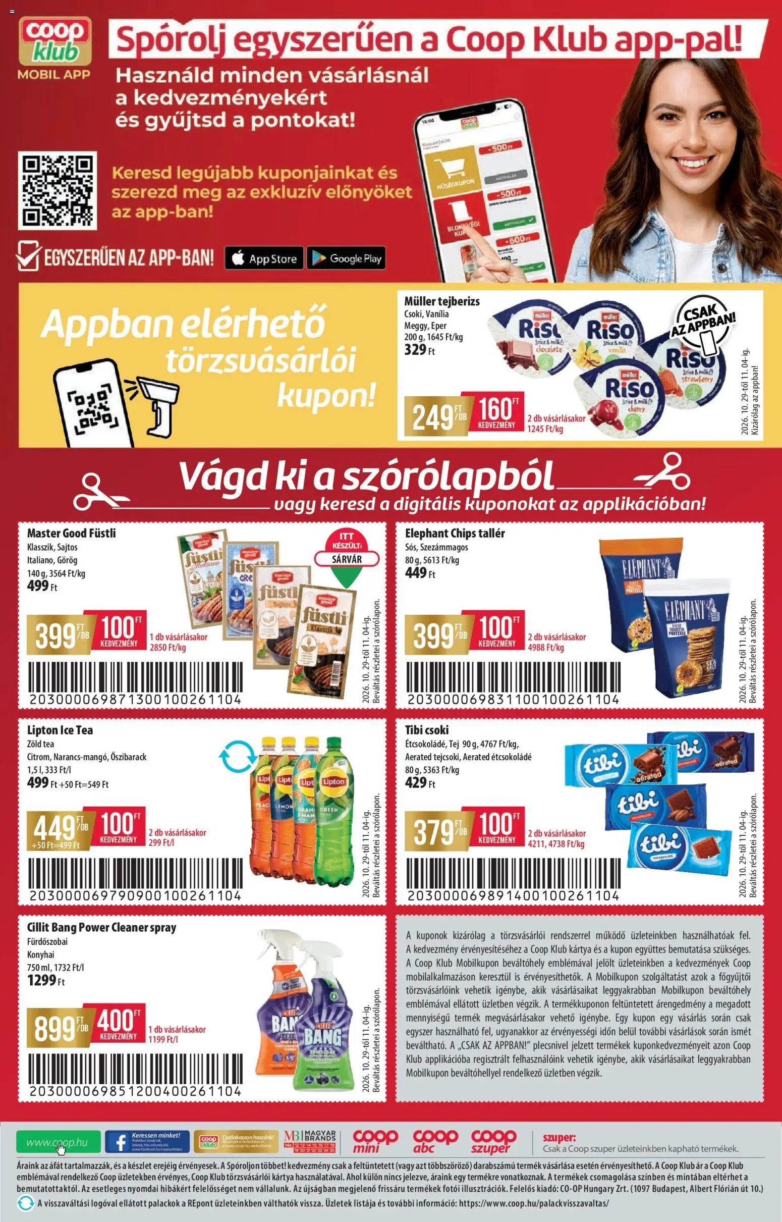 COOP - Szuper Plusz / Tisza 2026.10.29. - lapozható formában szórólap ✳️