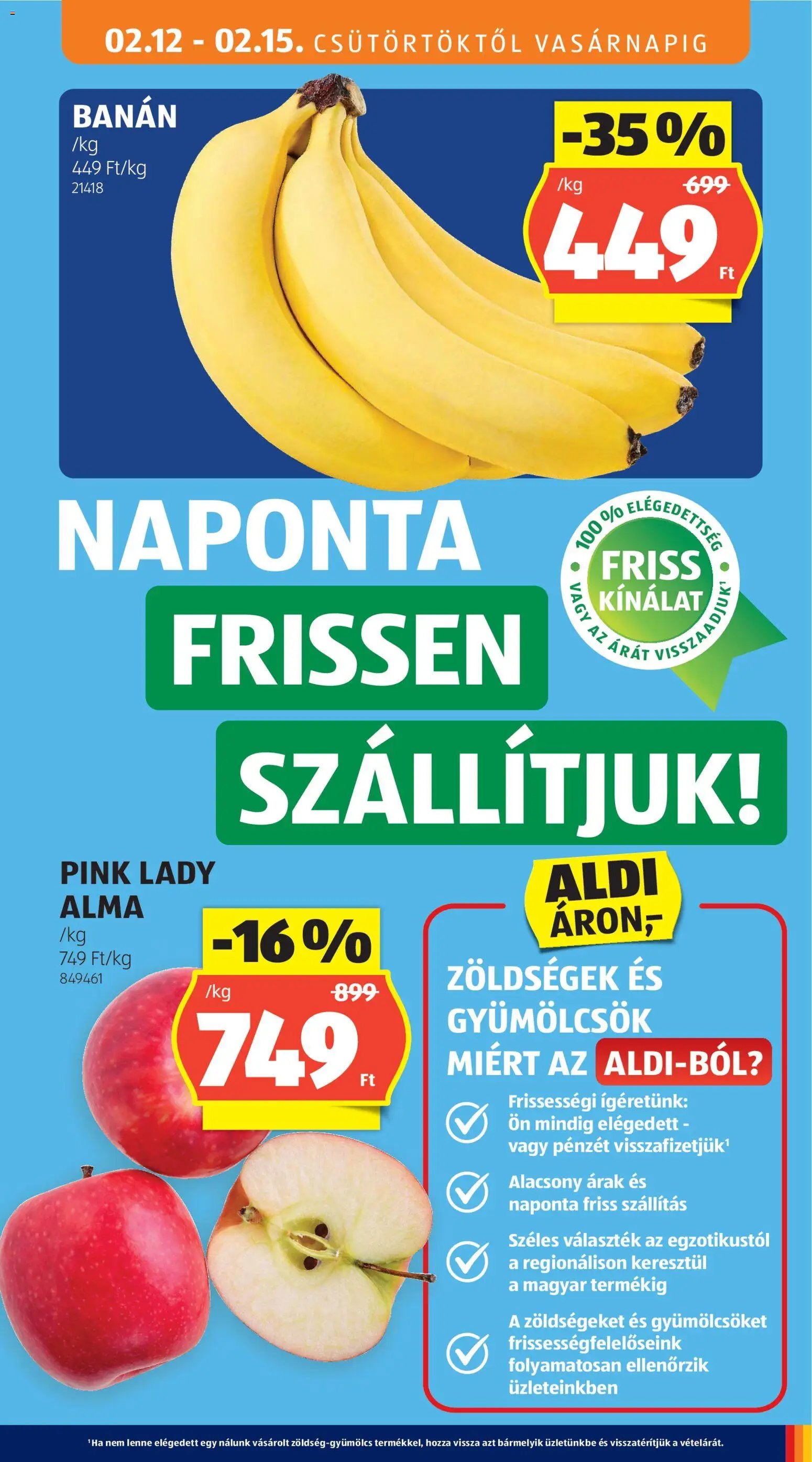 Aldi újság 2026.02.12. Akciós újság Aldi (2026-02-12 - 2026-02-18)