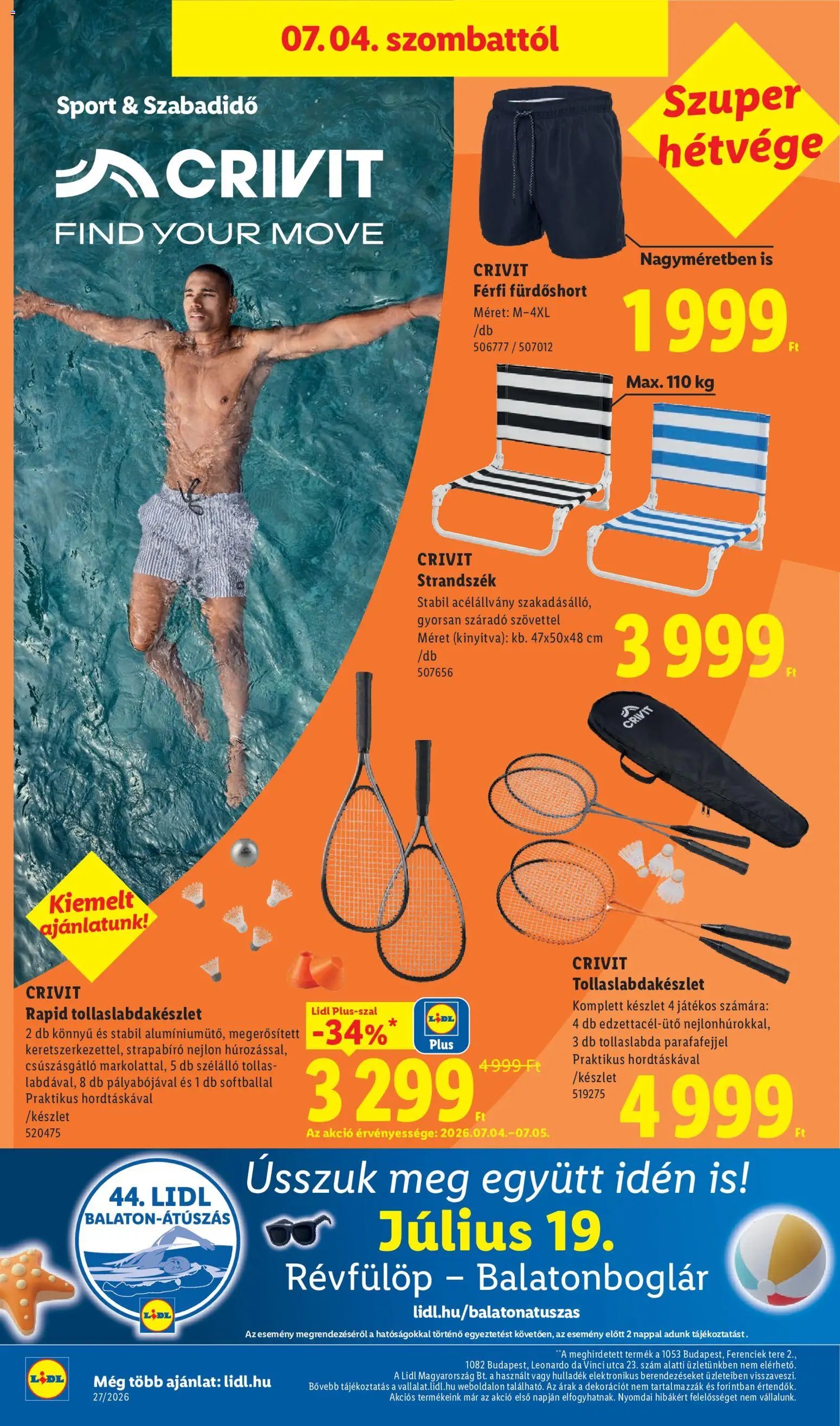 Lidl újság 2026.07.02. Lidl akciós újság